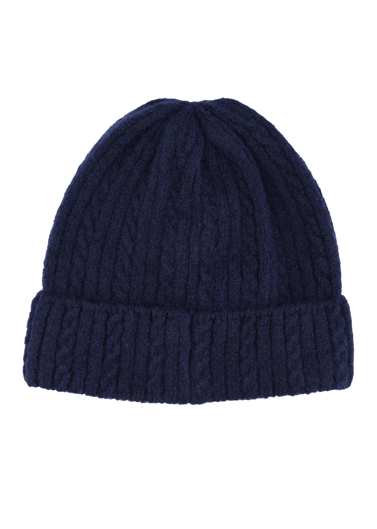 Navy blue women's hat CZADT-0170-7E(Z26), product view from the back on a white background.