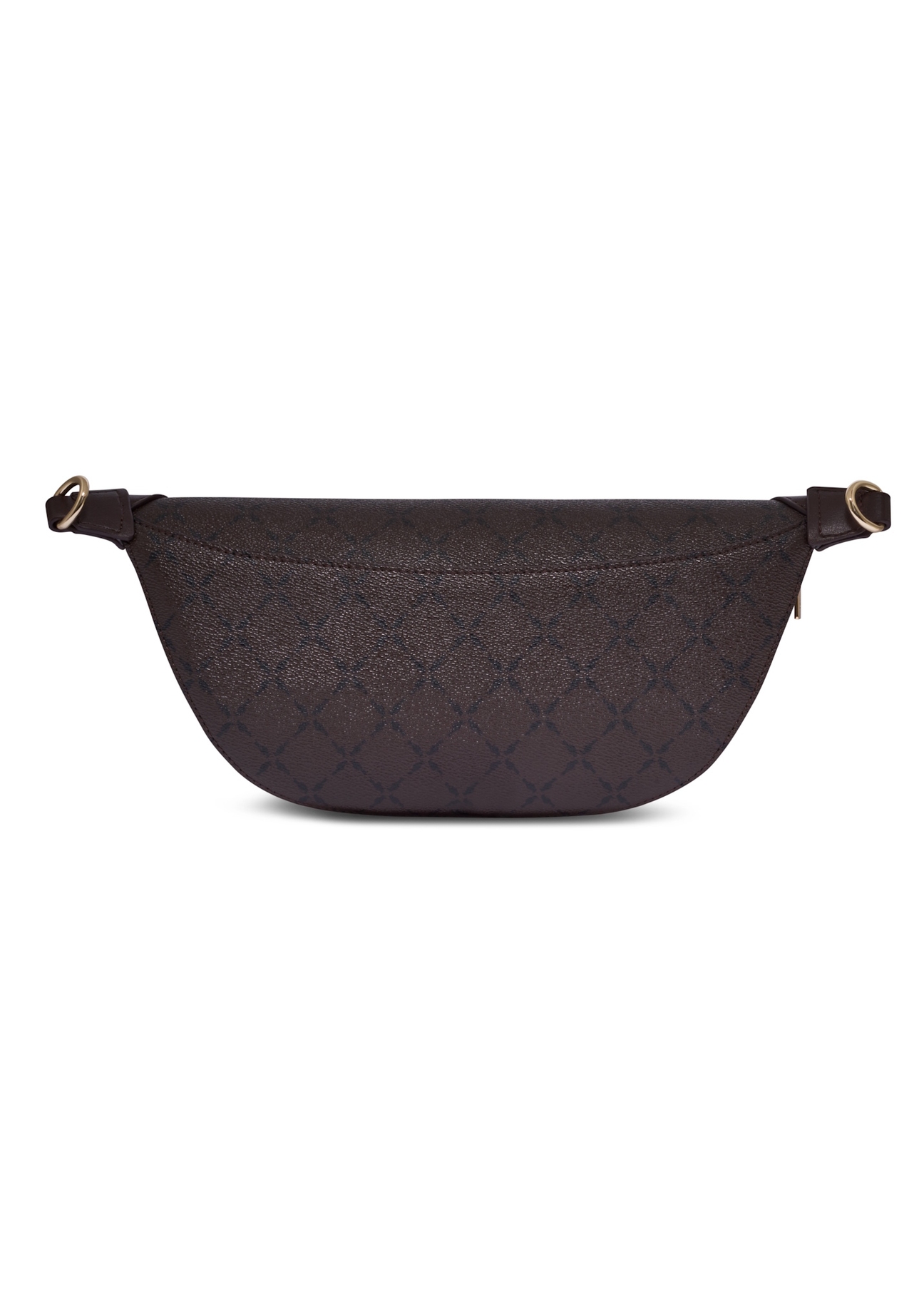Brown monogrammed waist bag TOREC-0981-1P(Z26), back view of the product on a white background.
