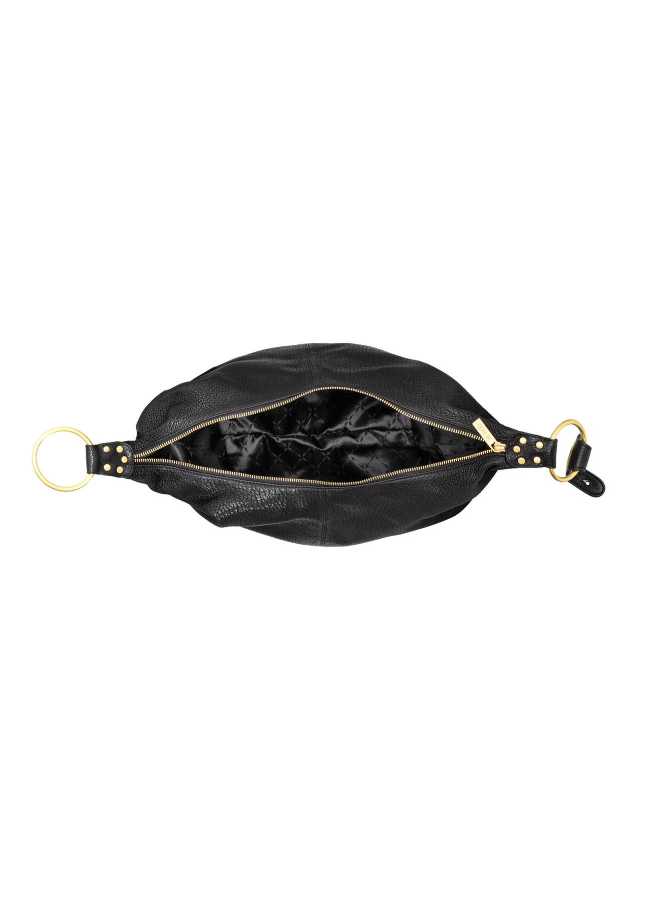 Women's leather shoulder shopper bag TORES-1335-9I(Z26), product view inside on white background.