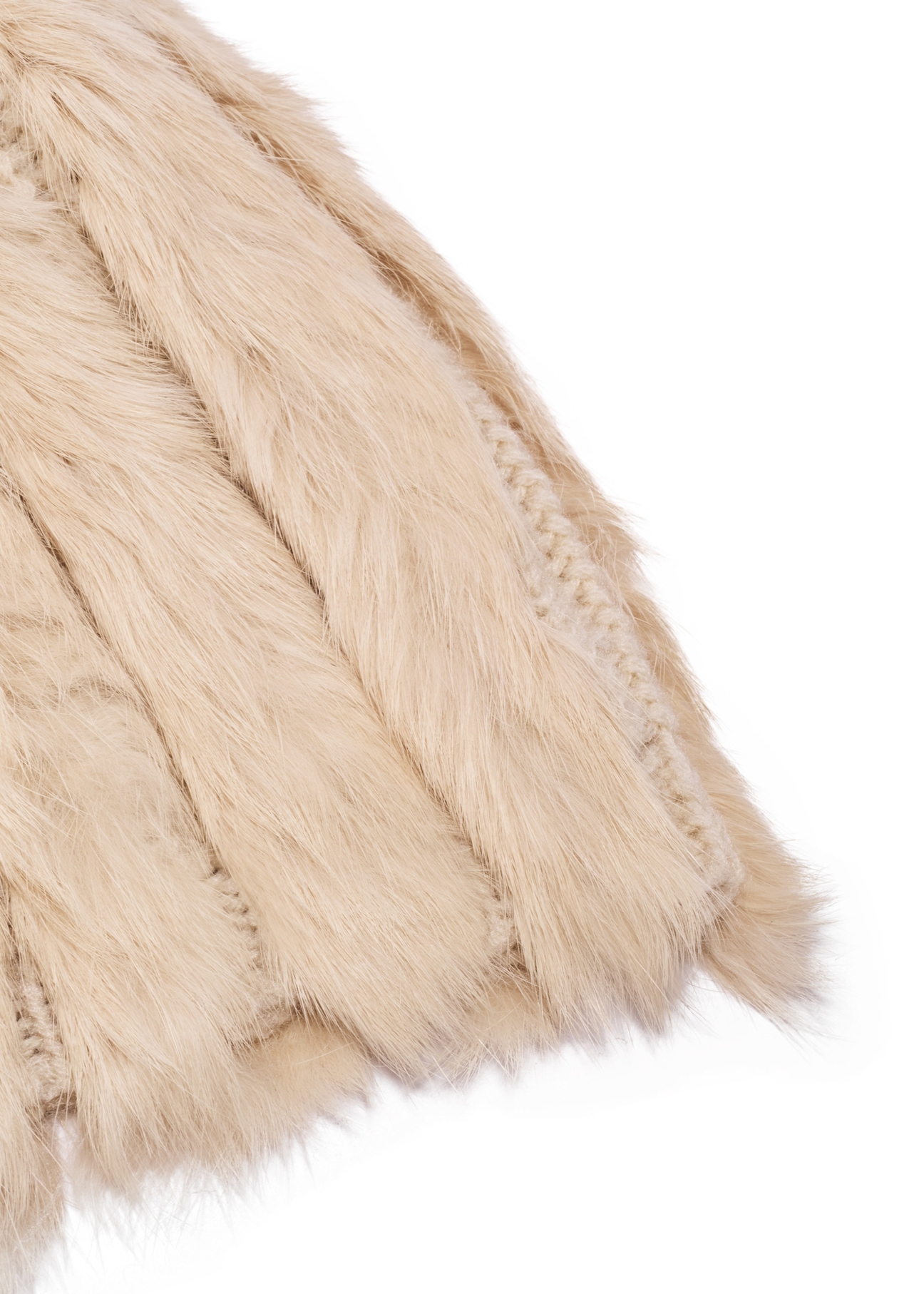Cream fur hat for women CZADF-0034-16(Z26)