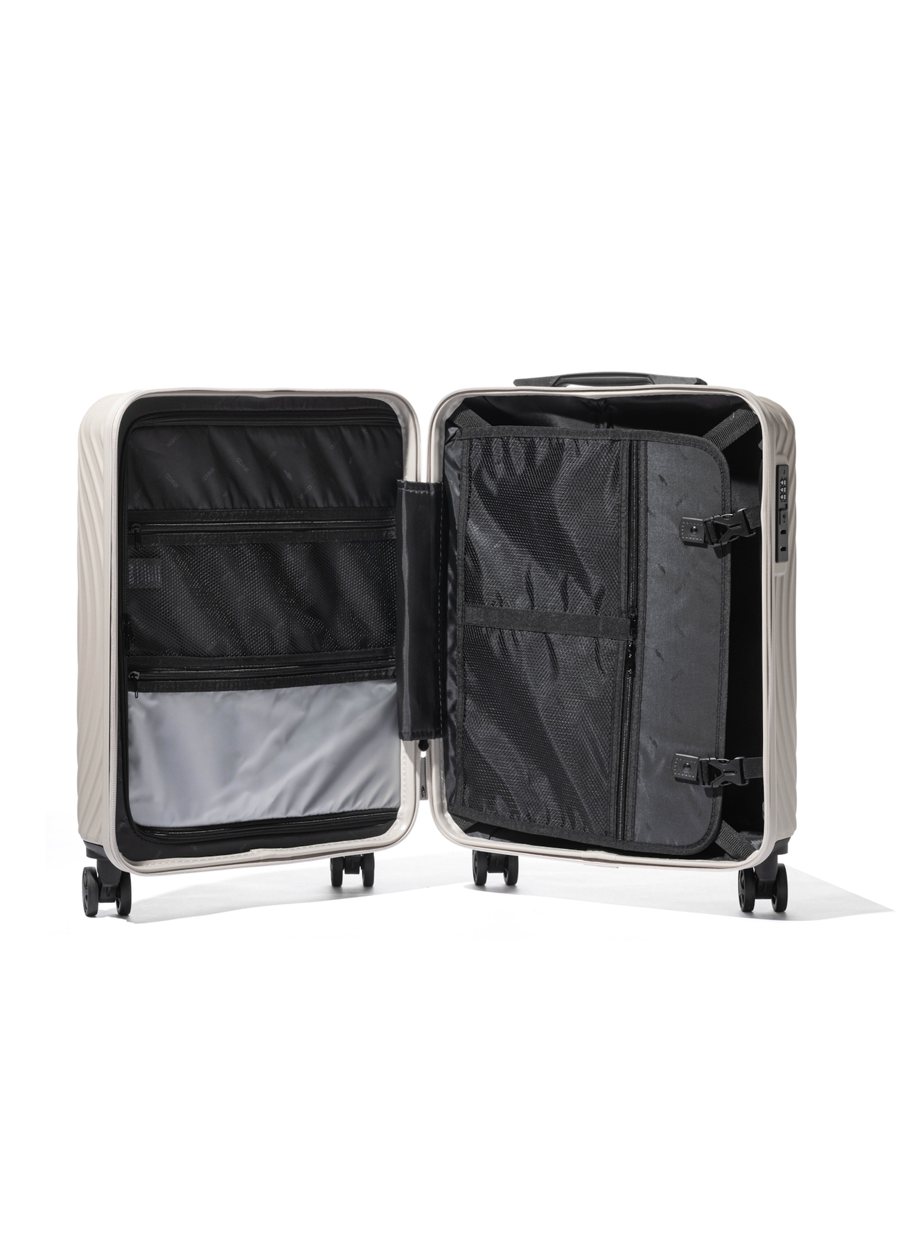 Small wheeled suitcase WALAB-0088-1A-19(W26), interior view on a white background.