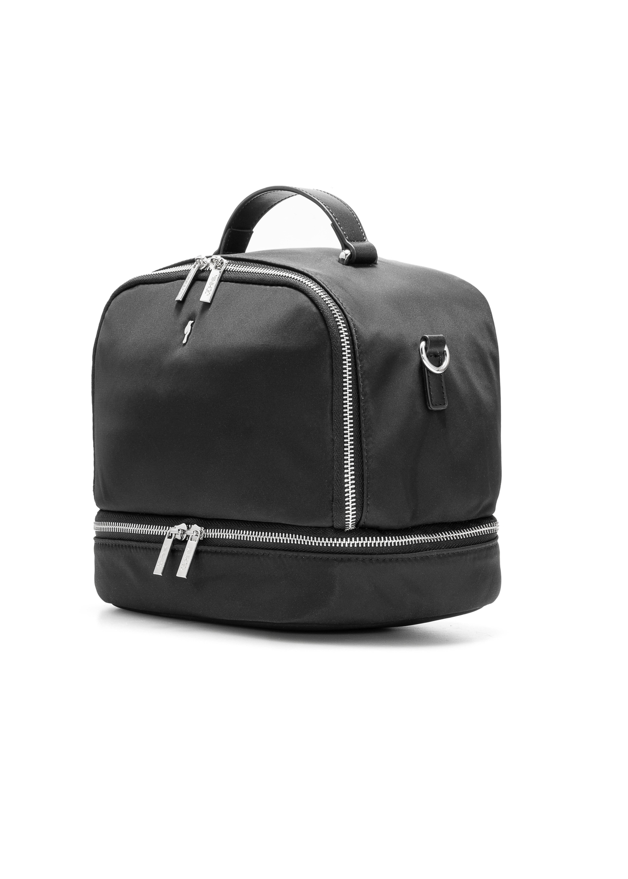 Black lunch bag TOREN-0329-99(Z25), diagonal product view on white background.