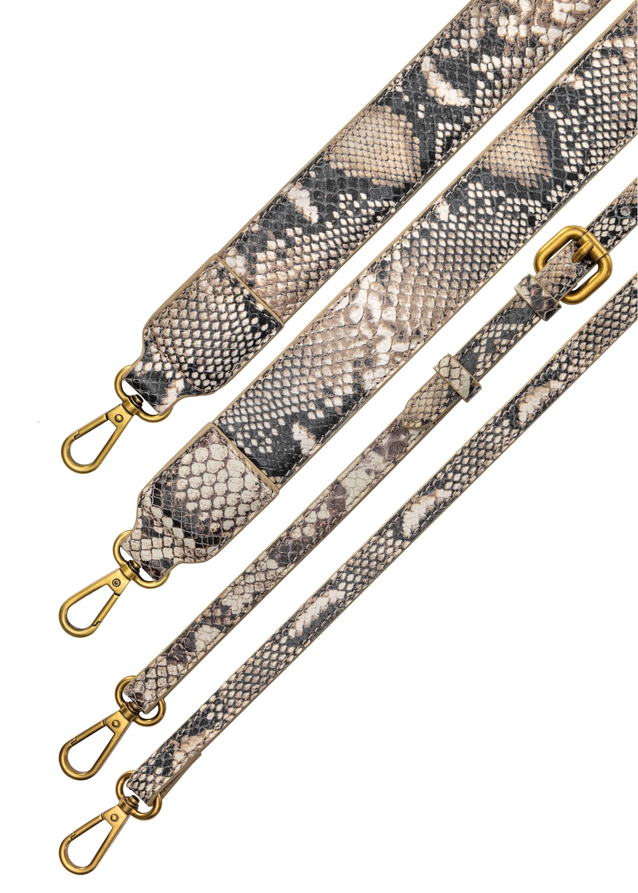 Women's leather handbag with animal motif TORES-1165-86(Z25), view of the product straps on a white background.