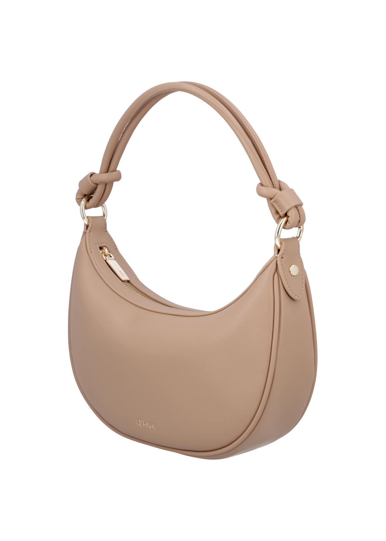 Beige small women's hobo bag TOREC-1097-1B(Z26), diagonal product view on a light background.