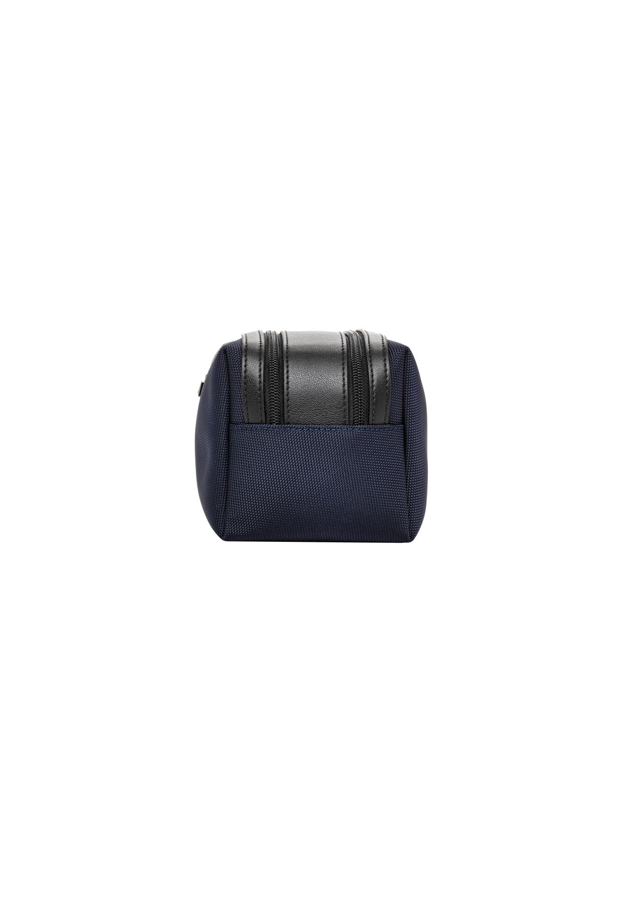 Navy blue men's cosmetic bag TORMN-0441-7D(Z26) - side view of the product, on a white background.