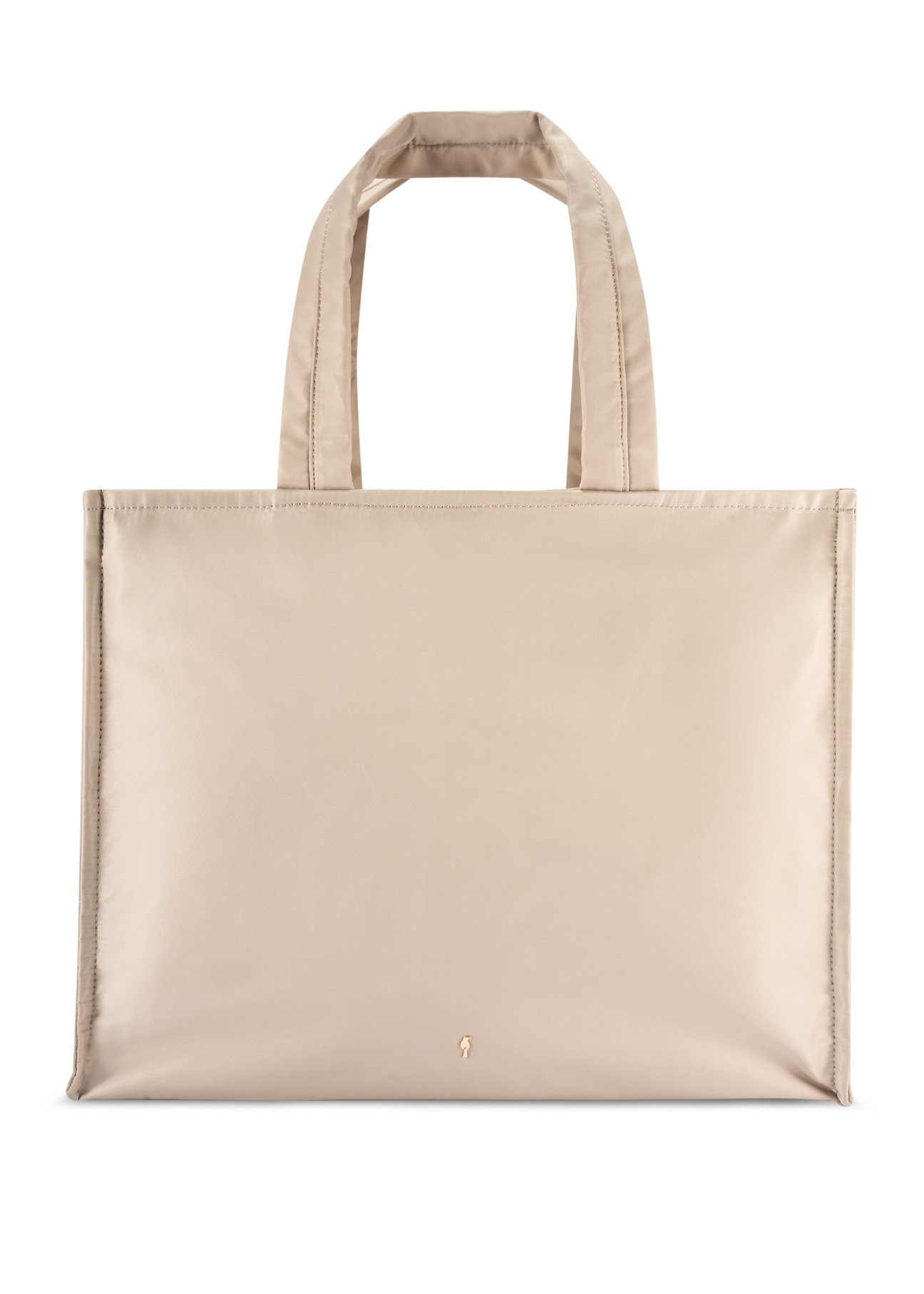 Beige large women's bag TOREN-0343-1A(W26), front product view on white background.