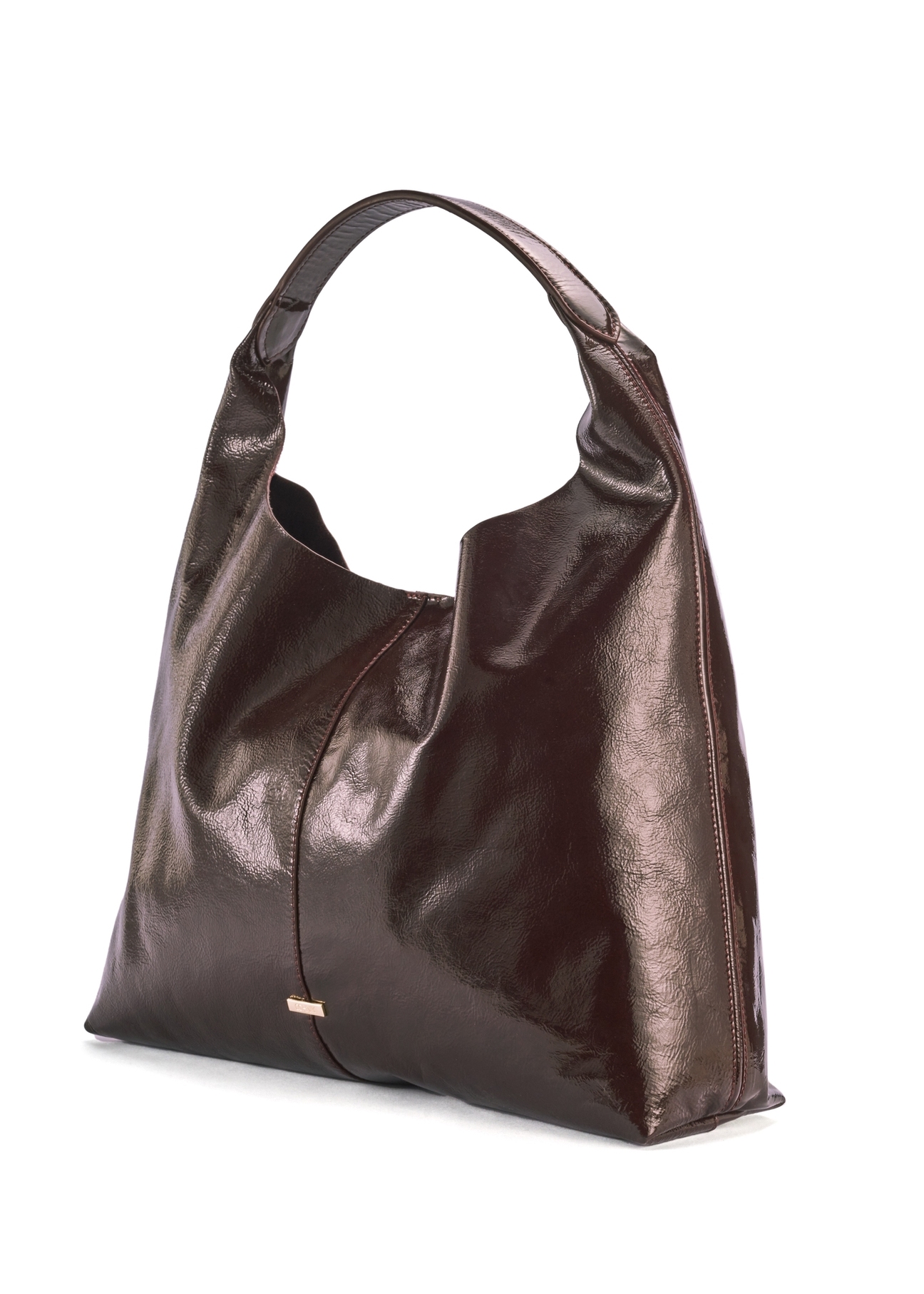 Large burgundy leather women's handbag TORES-1179-49(Z25), diagonal product view on a white background.