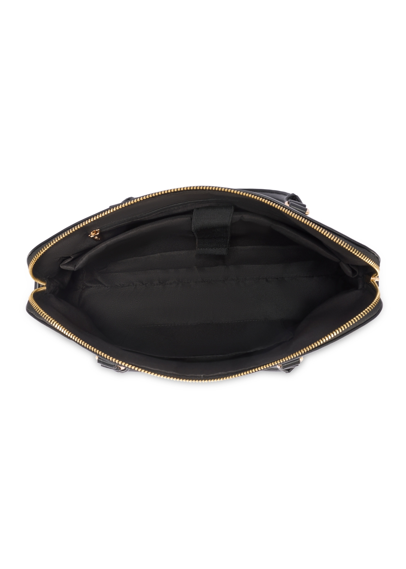 Black women's laptop bag TOREC-1130-99(W26), product view inside on white background.
