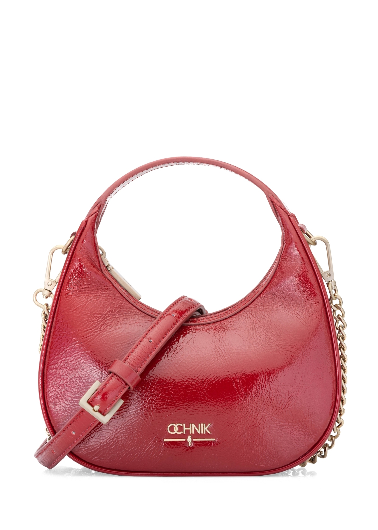 Red leather hobo bag TORES-1216-4B(W26)