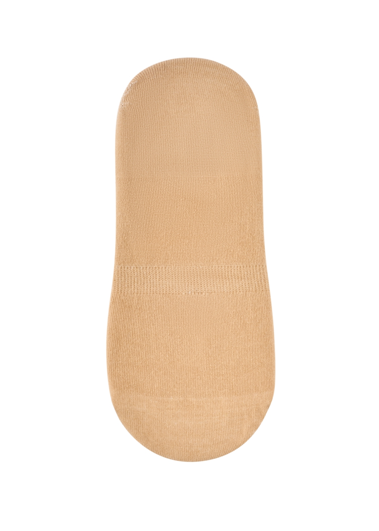 Beige women's ankle socks SKADT-0052B-1B(W26), back view of the product on a white background.