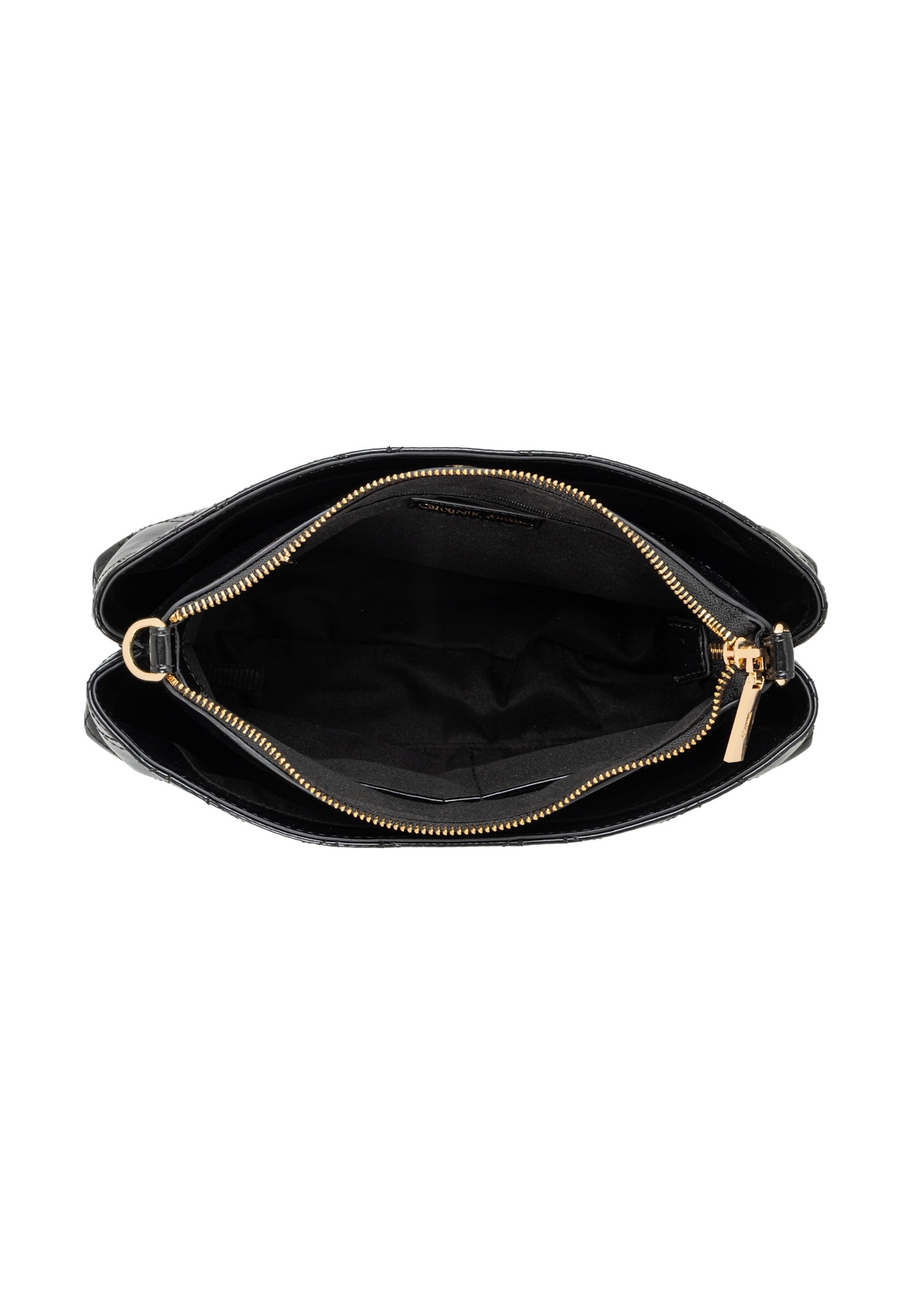Black women's shoulder bag TOREC-1334-9F(Z26), interior view on a white background.