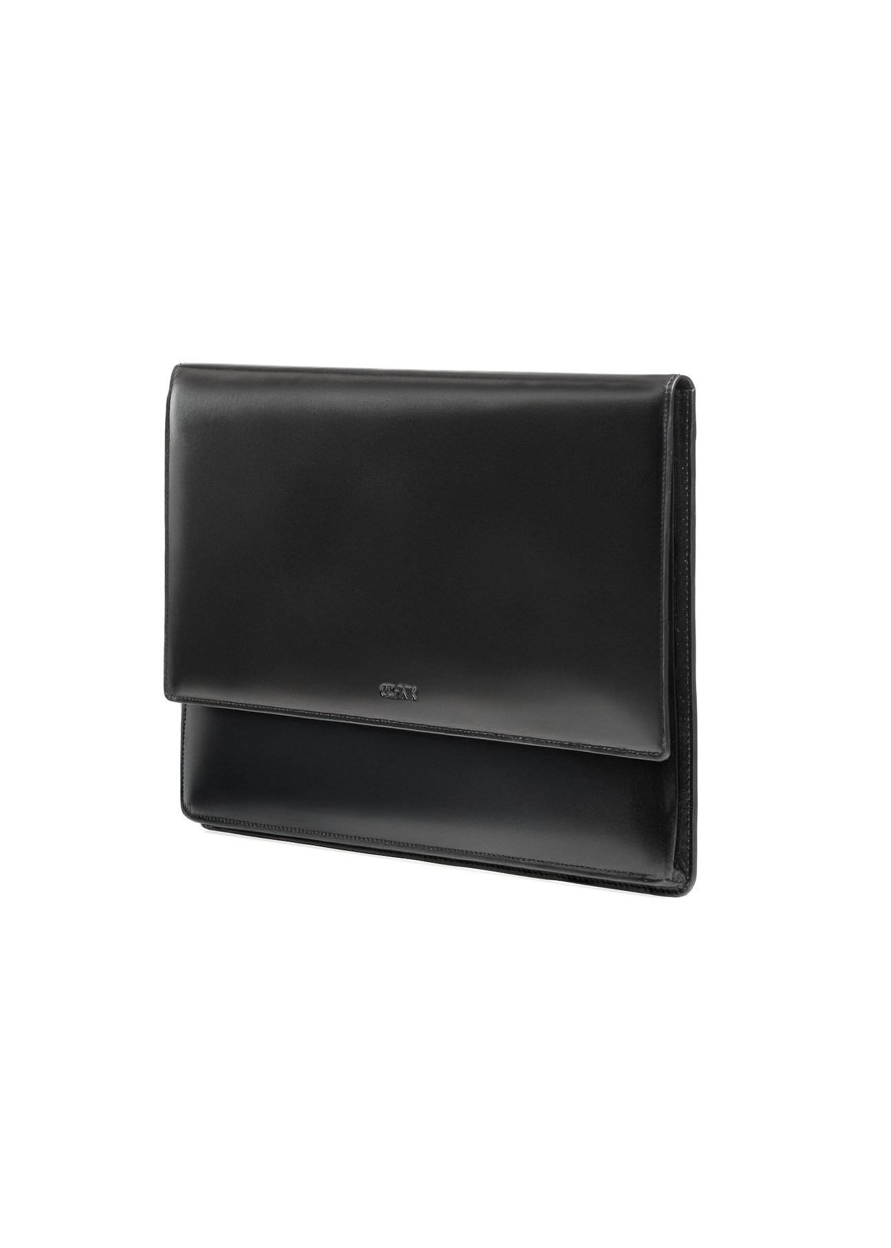 Black men's leather briefcase TORMS-0468-99(Z25), diagonal product view on white background.