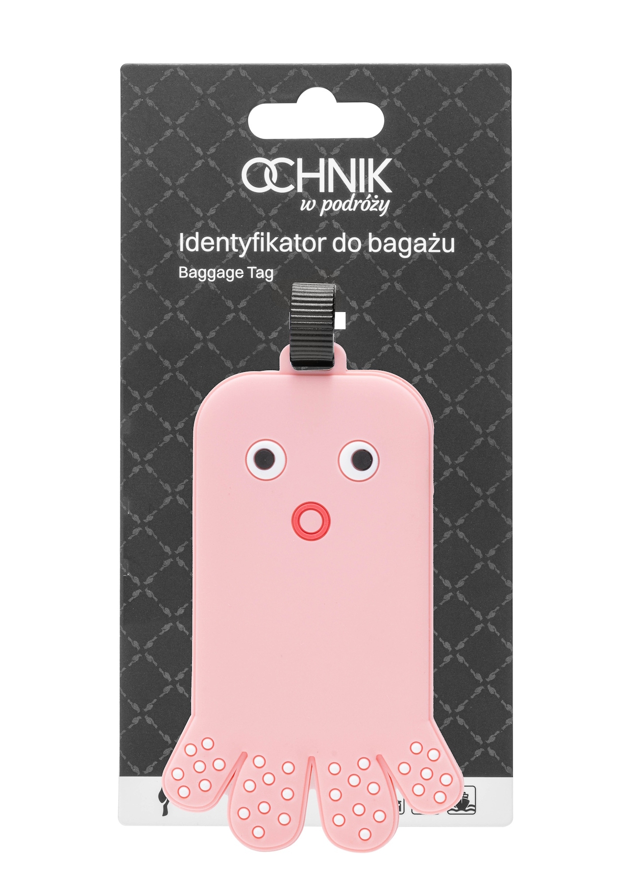 Luggage tag AW-012-0004-31(W25), front view of the product on a white background.