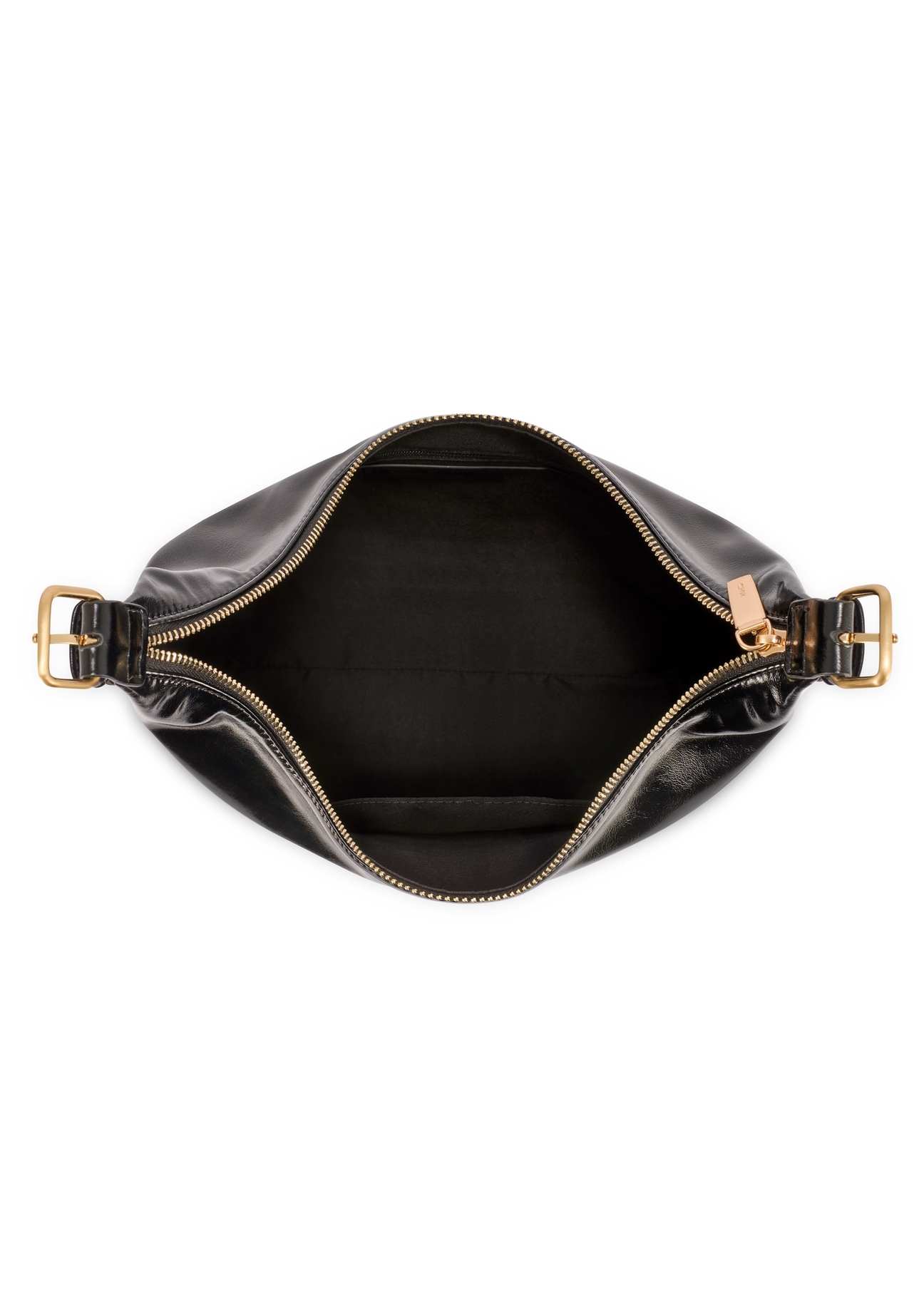 Black women's shoulder bag TOREC-1166-9F(W26), product view inside on white background.