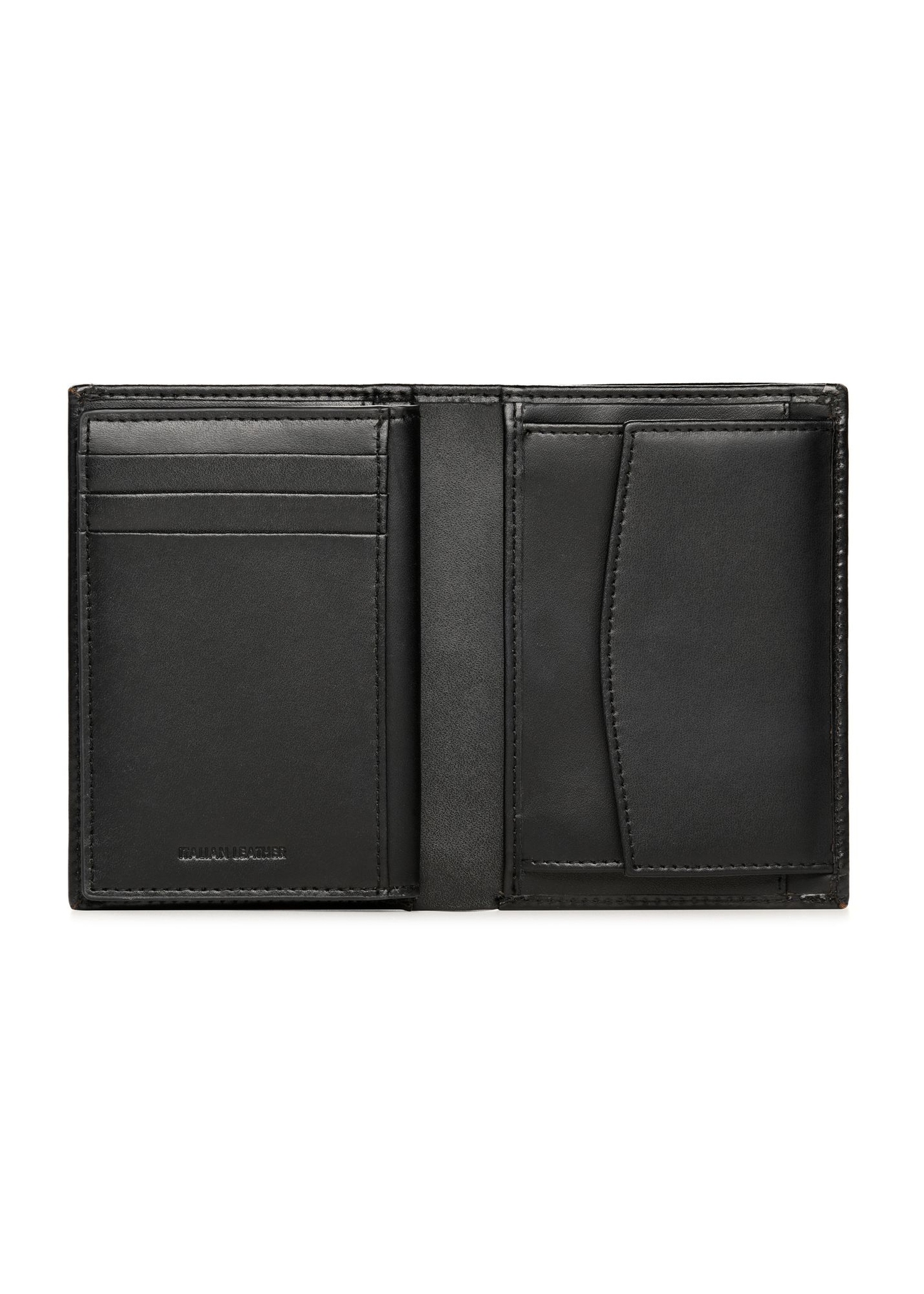 Black large leather men's wallet PORMS-0662-99(Z25)