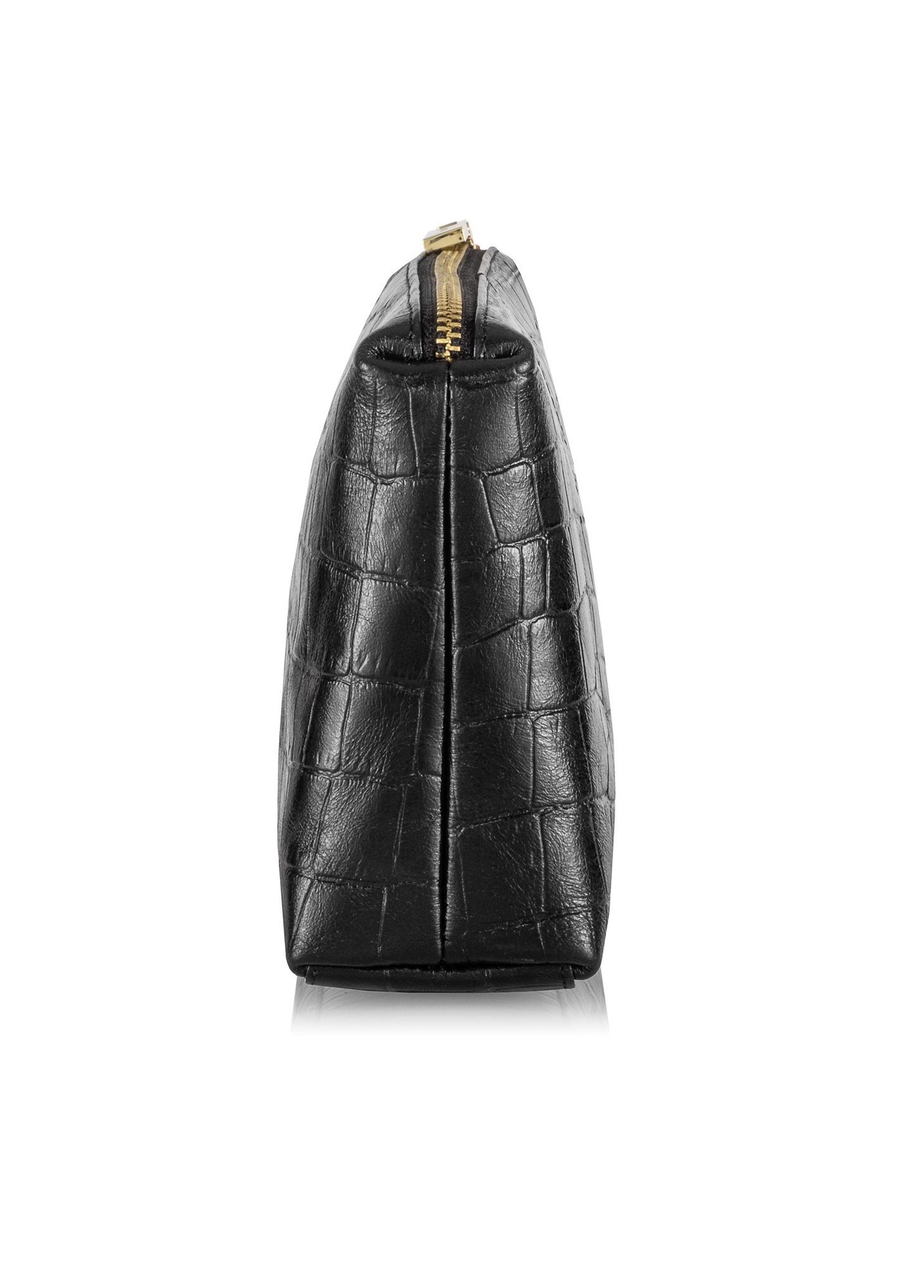 Women's black leather cosmetic bag TORES-1013-99(W24)-03