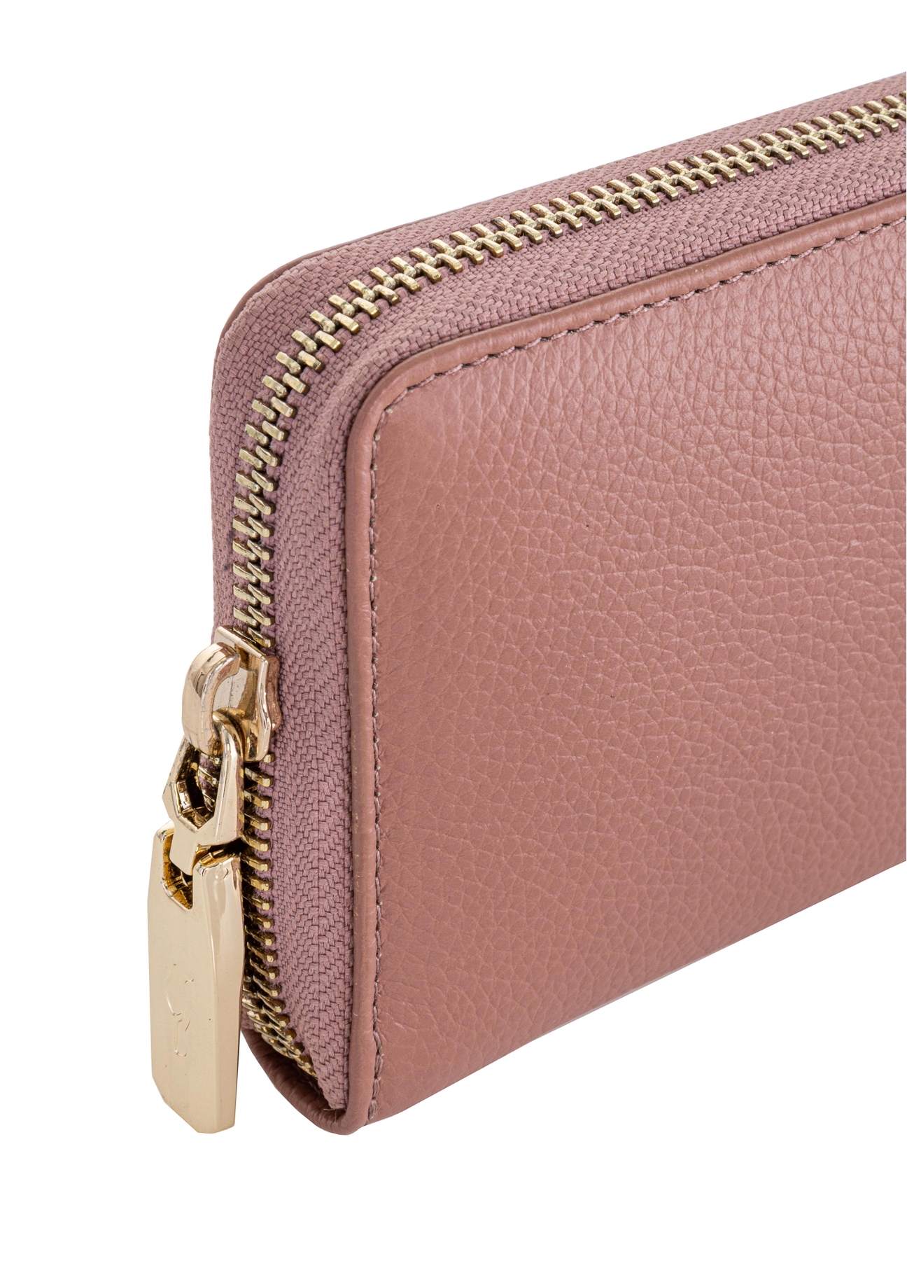 Large pink leather women's wallet PORES-0800A-31(W23)-06