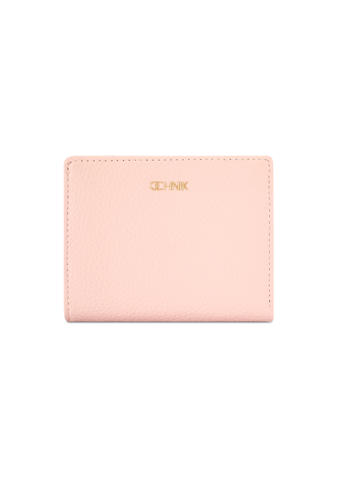 Small pink women's wallet POREC-0415-5B(W26), front product view on white background.
