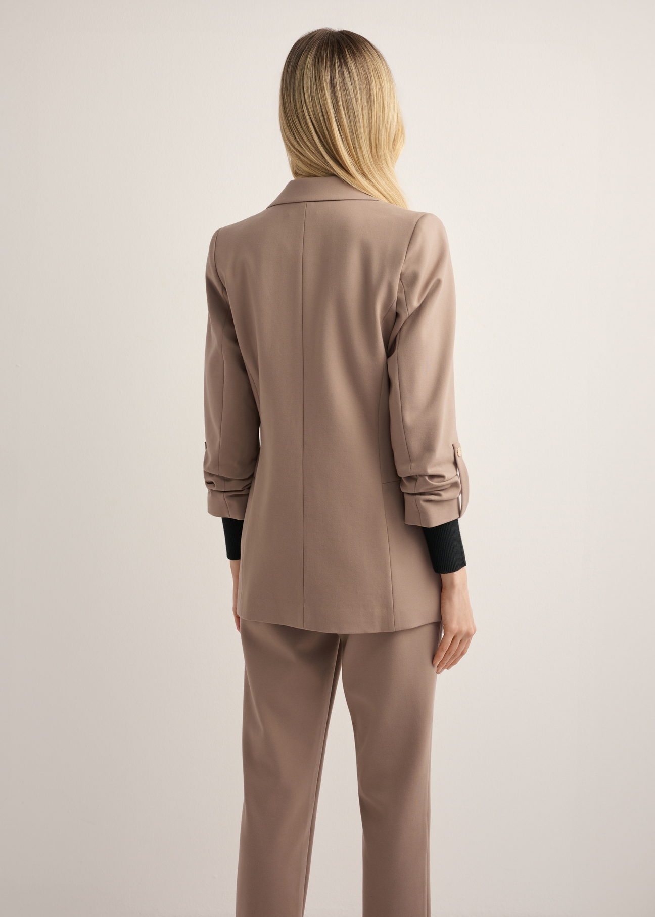 Women's jacket without fastening in cool beige color ZAKDT-0034-1K(Z26)