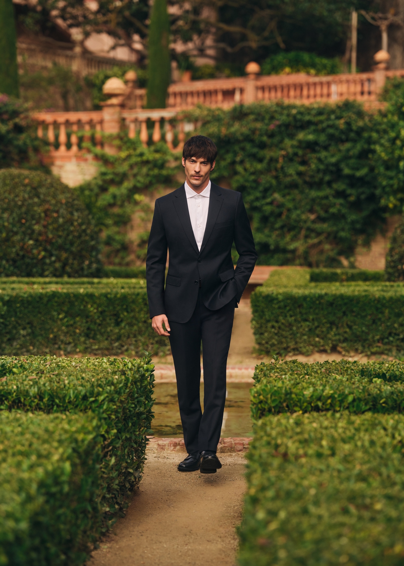 Men's navy blue jacket MARMT-0024-7E(W26)