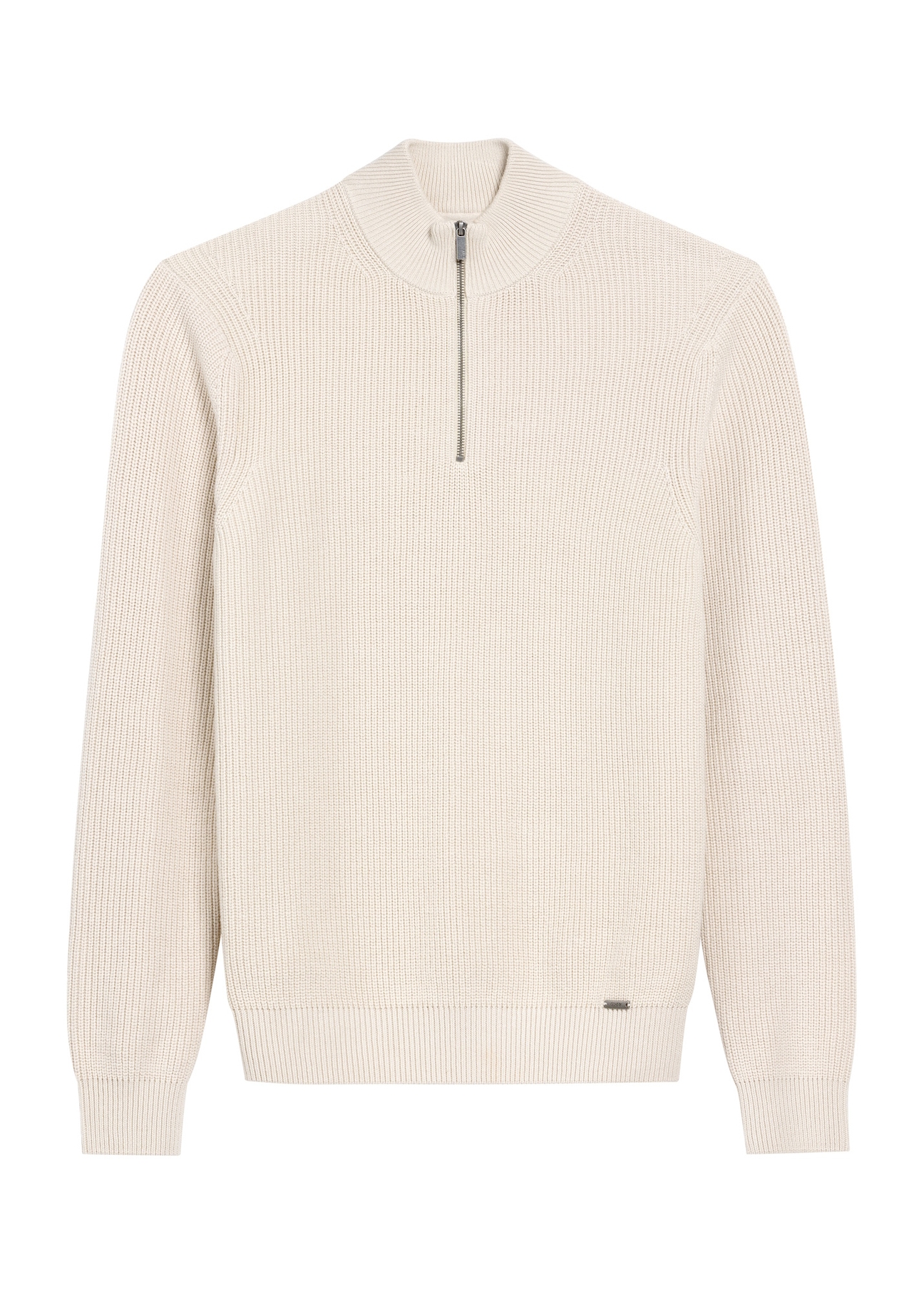 Beige men's sweater SWEMT-0175-80(Z25), front product view on white background.