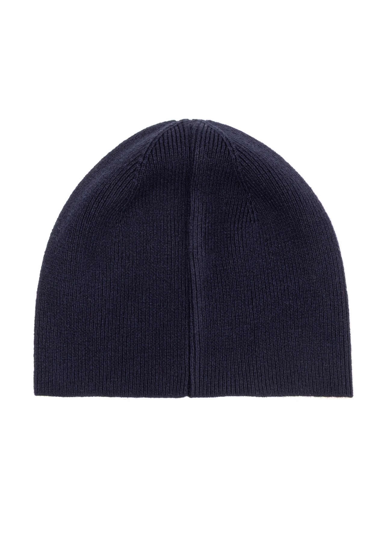 Navy blue men's wool hat CZAMT-0097-7E(Z26), product view from the back on a white background.