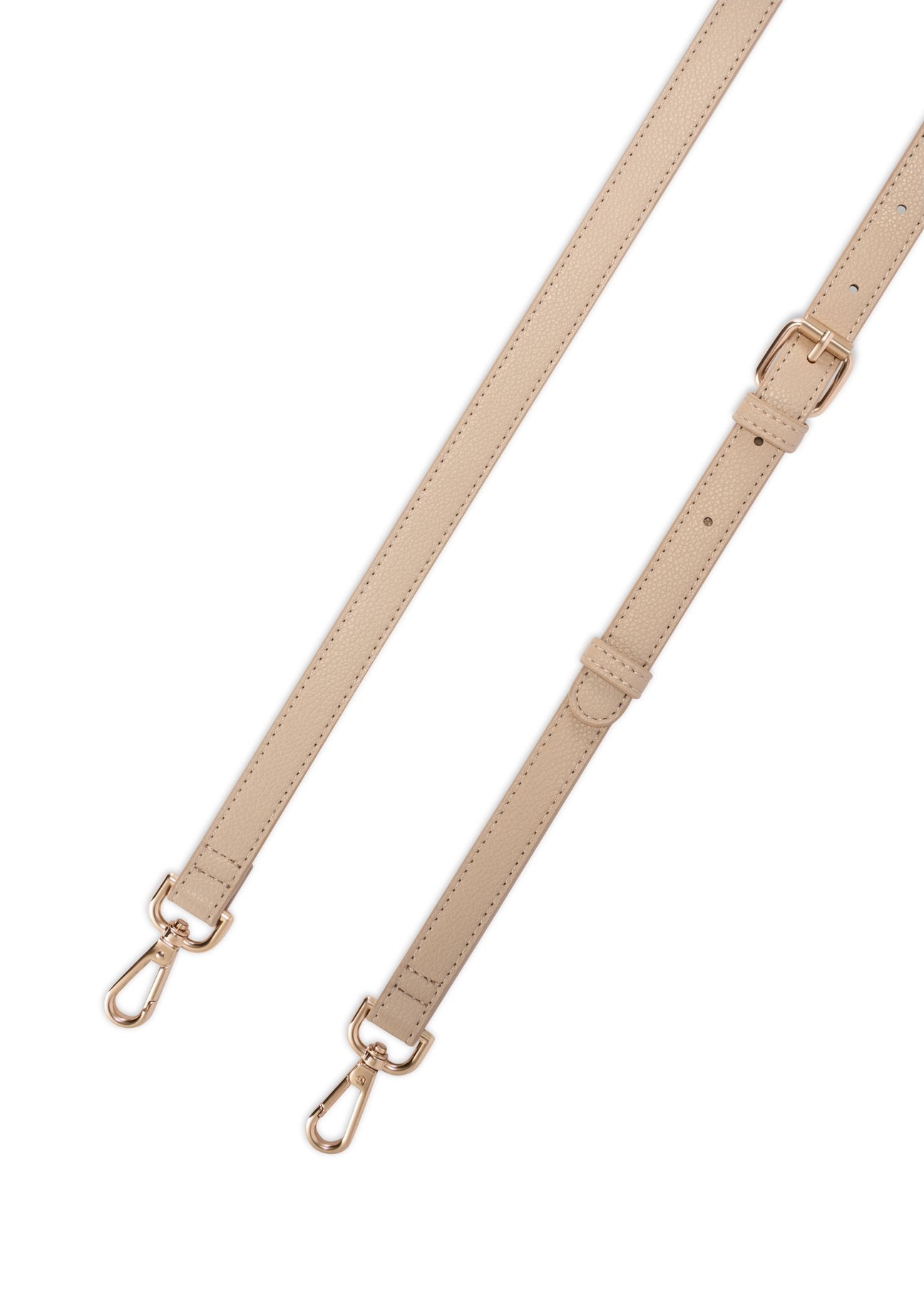 Cream women's messenger bag TOREC-1120-0P(W26) - close-up detail, on white background.