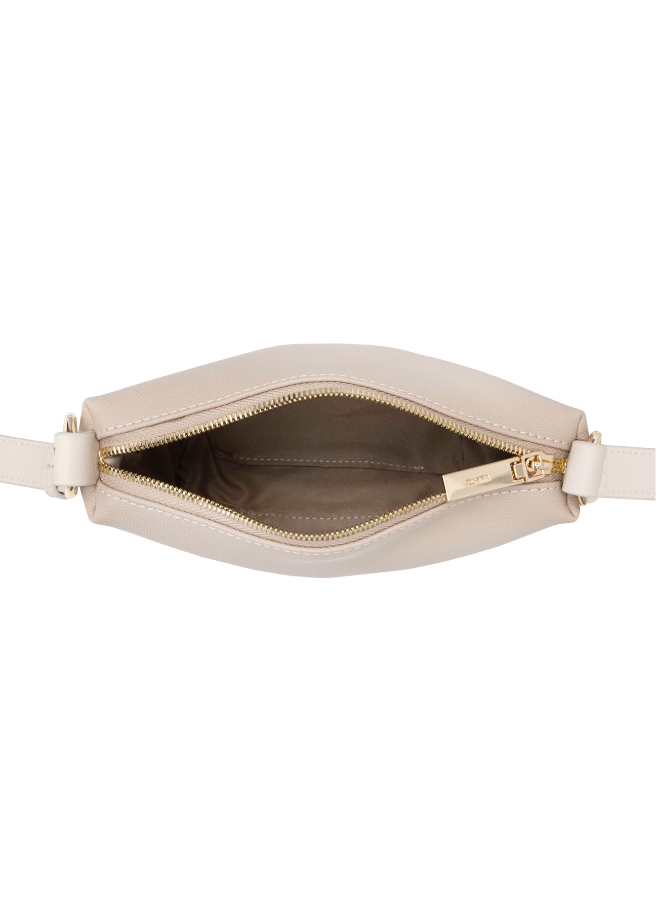 Small beige women's handbag TOREC-0882-1B(W26), product view inside on white background.