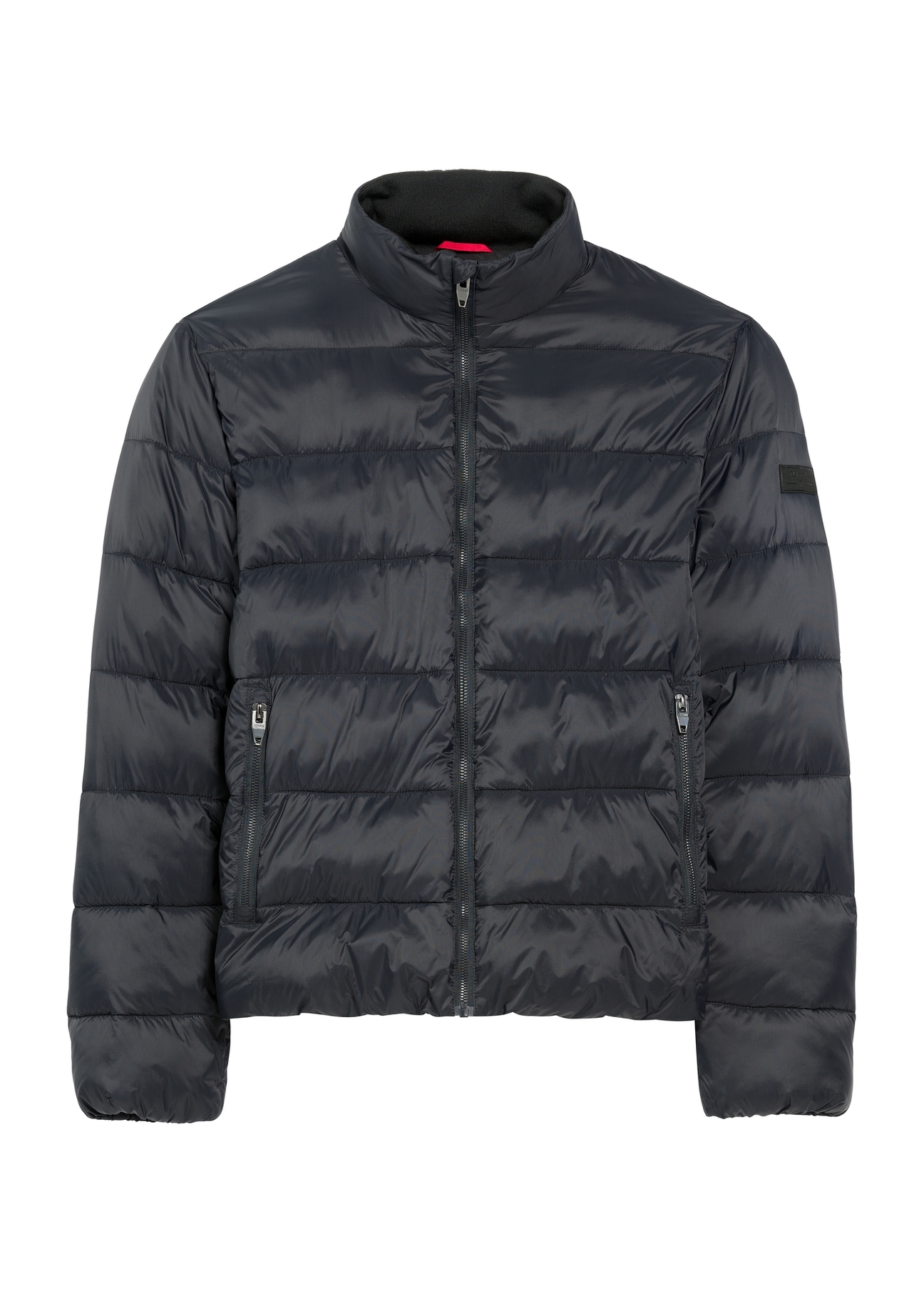 Men's navy blue transitional jacket KURMT-0389-69(Z25), product view from the front on a white background.