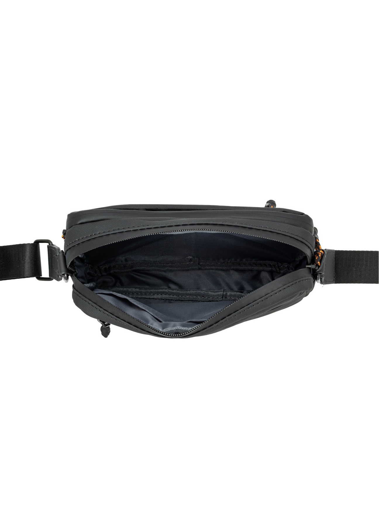 Black men's shoulder bag TORMN-0433-99(Z26), product view inside on white background.