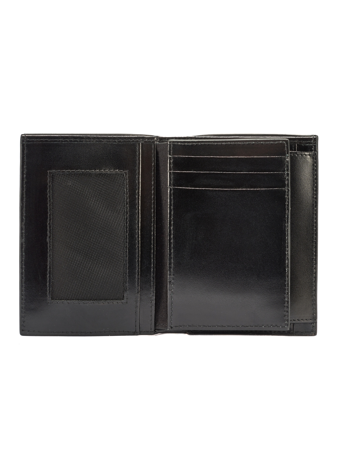 Leather black men's wallet PORMS-0640-99(W25)
