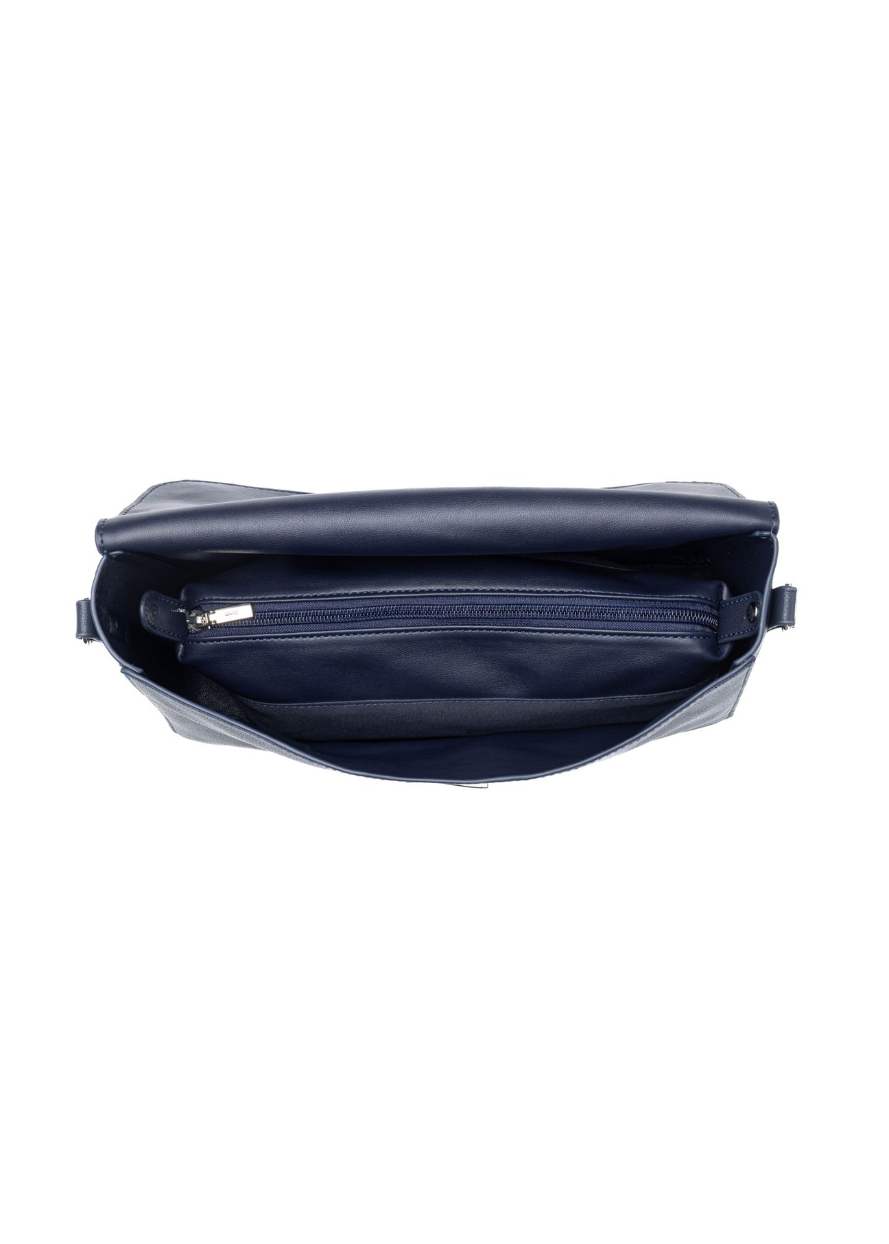 Navy blue women's handbag TOREC-1350-7E(Z26) - product view from above, on a white background.