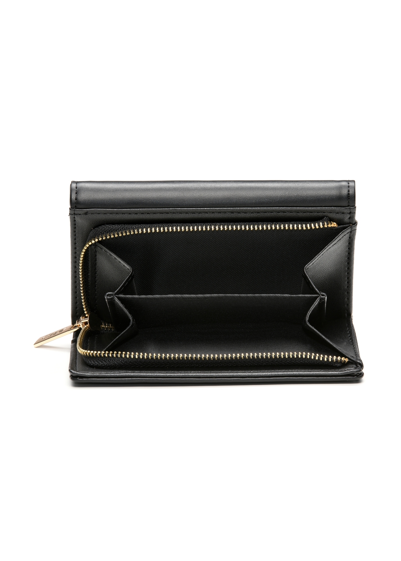 Black women's wallet POREC-0426-99(Z25), product view from above on a white background.