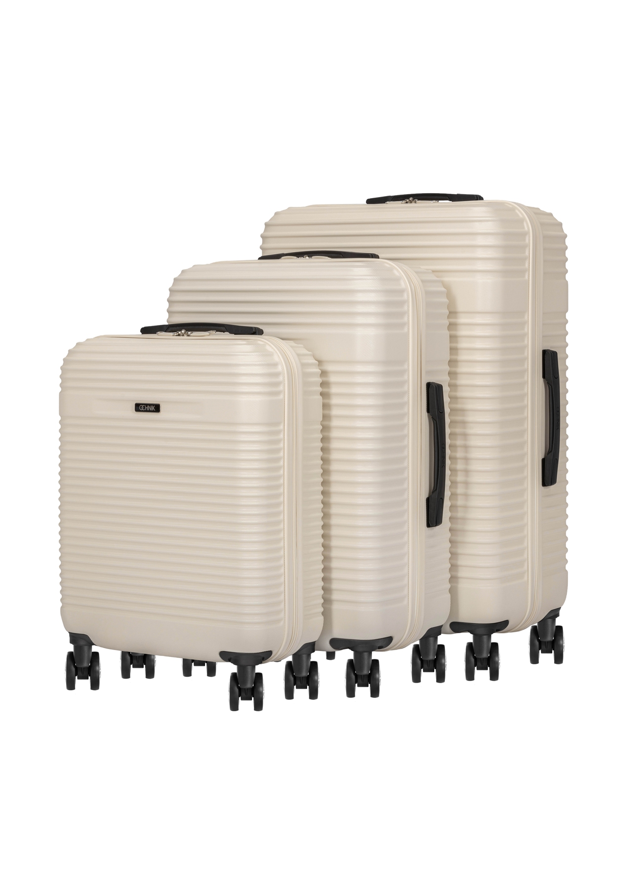 Set of 19'/24'/28' trolley suitcases WALAB-0040-0C(W26), diagonal view of the products on a white background.