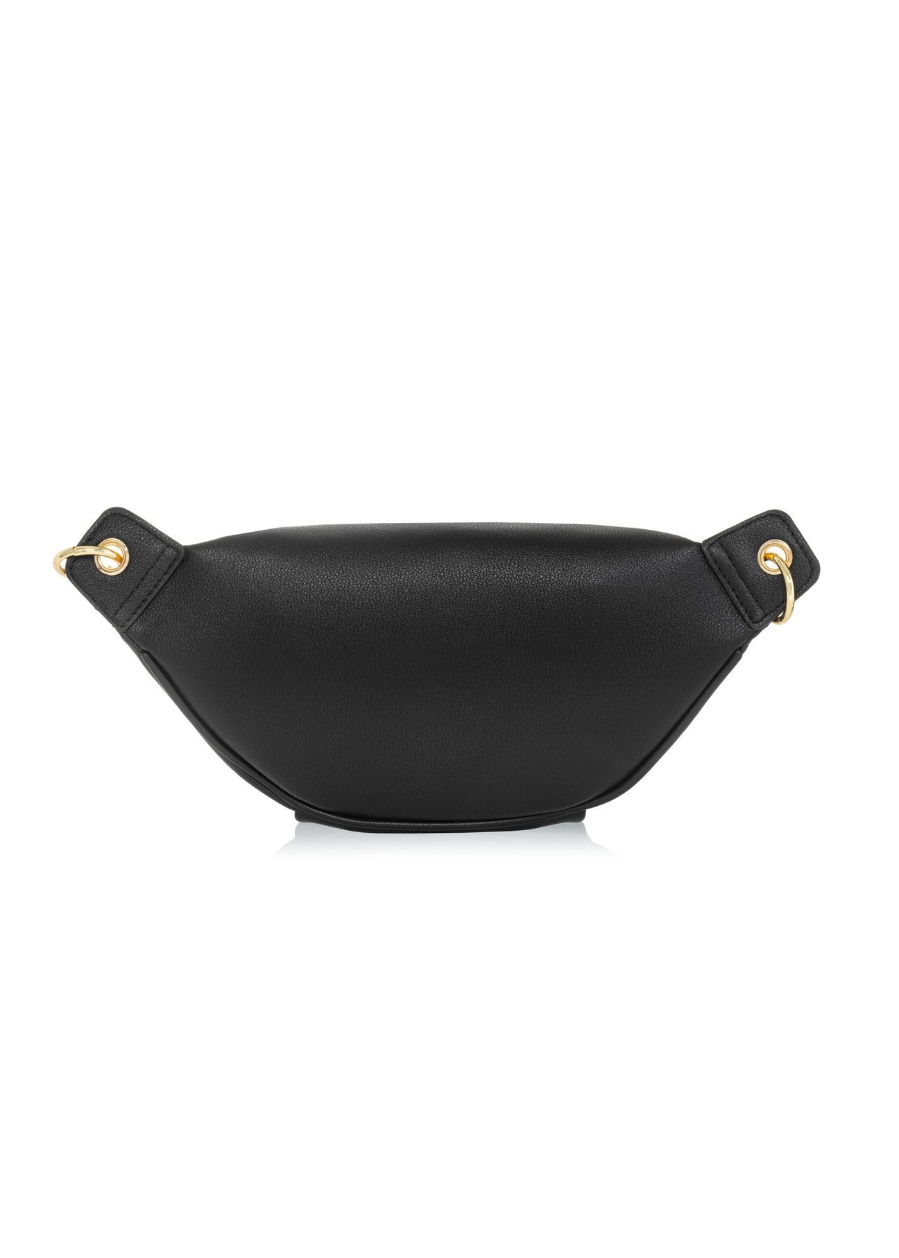 Black women's waist bag TOREC-0788C-99(Z25) - product view from the back on a white background.