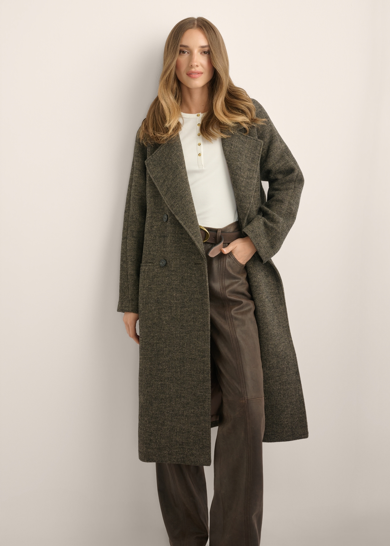 Women's wool coat PLADT-0084-1L(Z26)