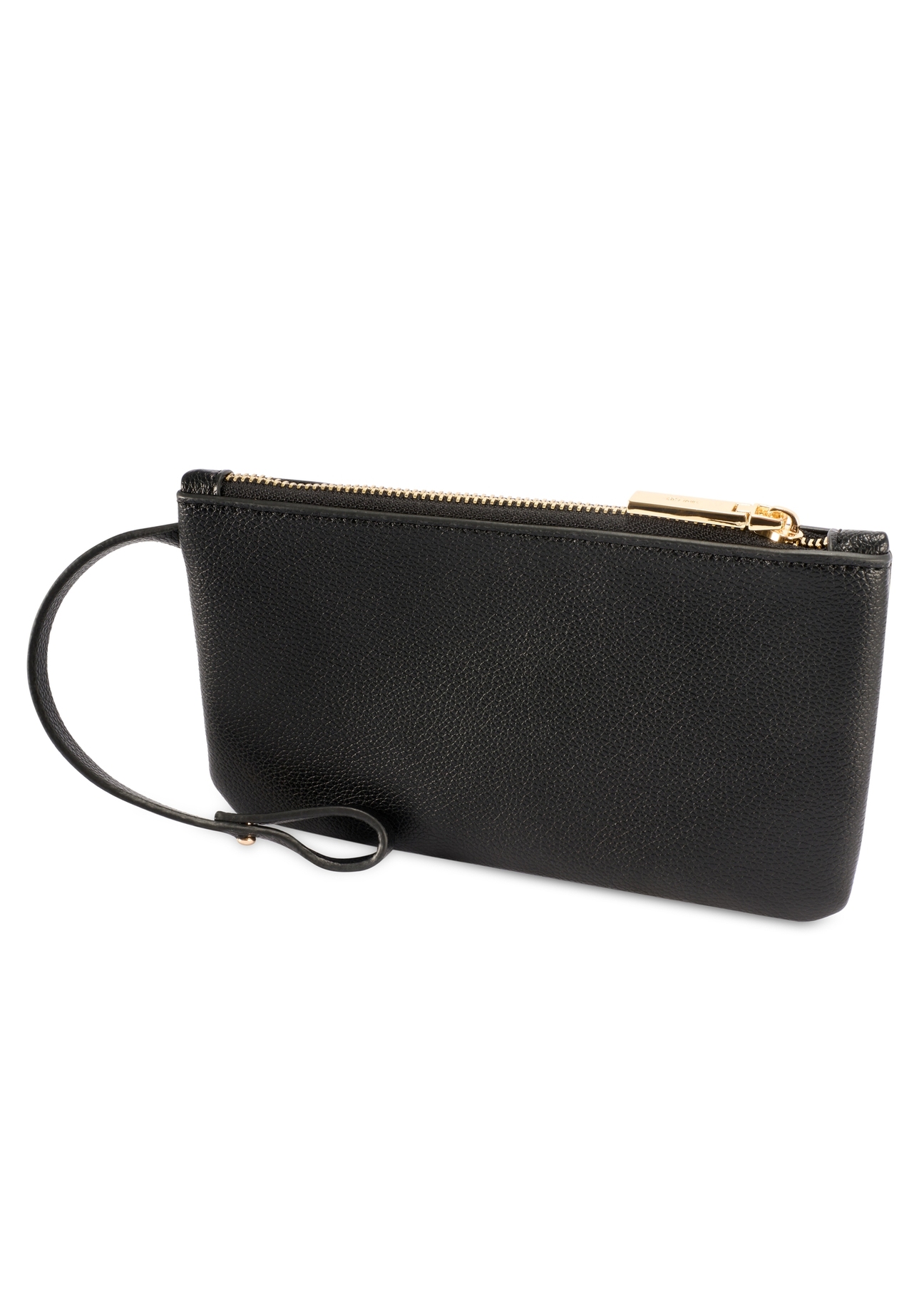 Large black shopper bag TOREC-1201-99(W26), view of the cosmetic bag on a white background.