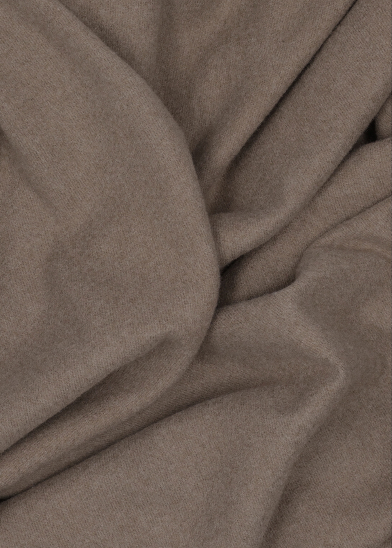 Beige women's scarf with wool SZADT-0233-1K(Z26) - close-up of detail, on white background.