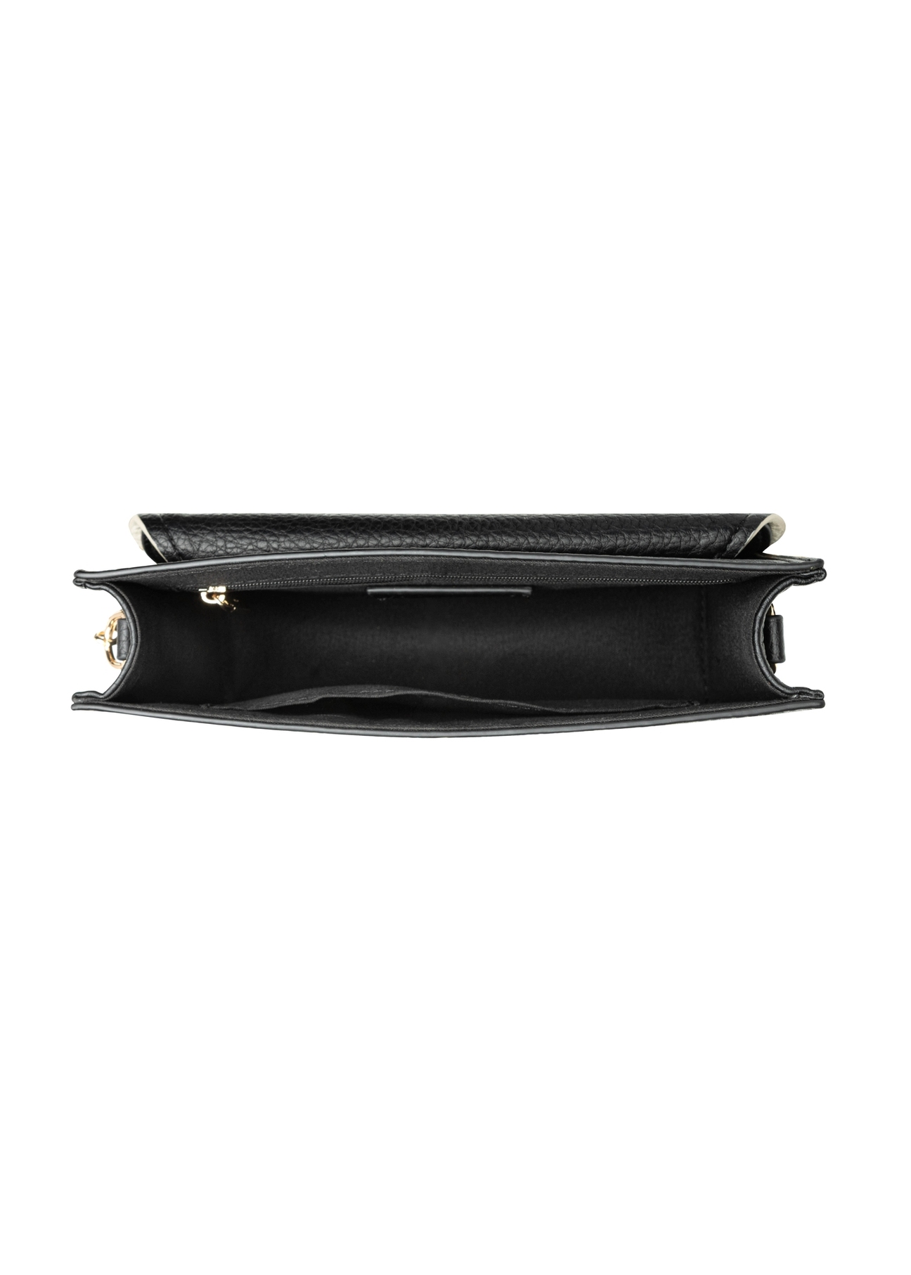 Small black women's handbag TOREC-1015-9J(W26), product view from above on a white background.