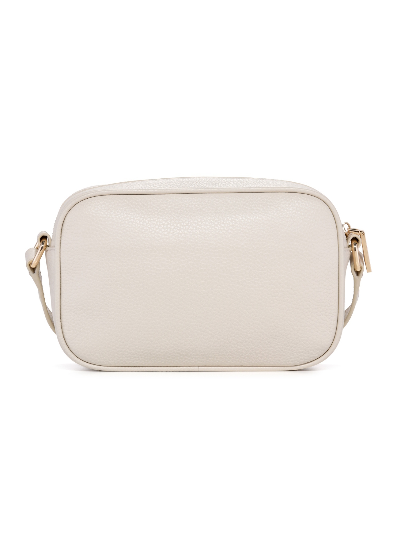 Cream leather women's handbag TORES-1103B-0B(W26), product view from the back on a white background.