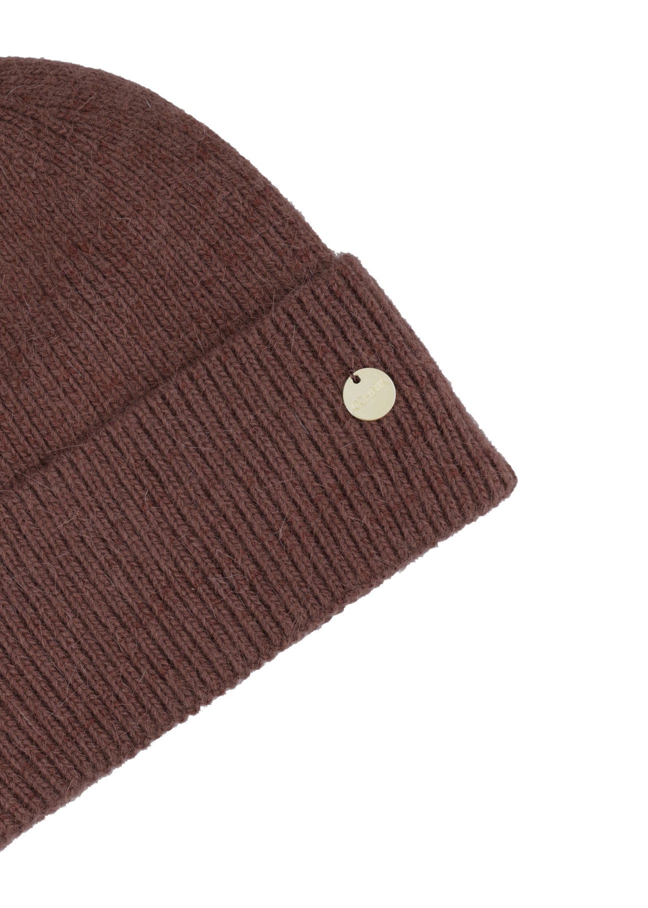 Brown women's hat CZADT-0206-1H(Z26), close-up of the product detail on a white background.