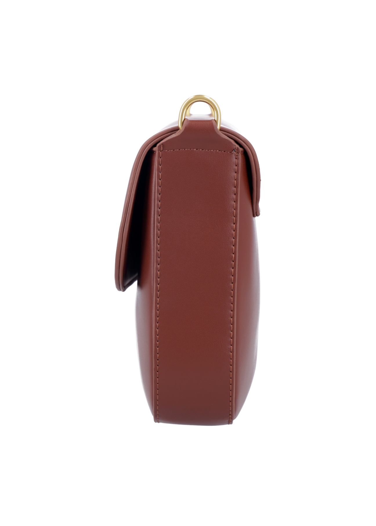 Light brown women's shoulder bag TOREC-1262-1G(Z26), side product view on white background.
