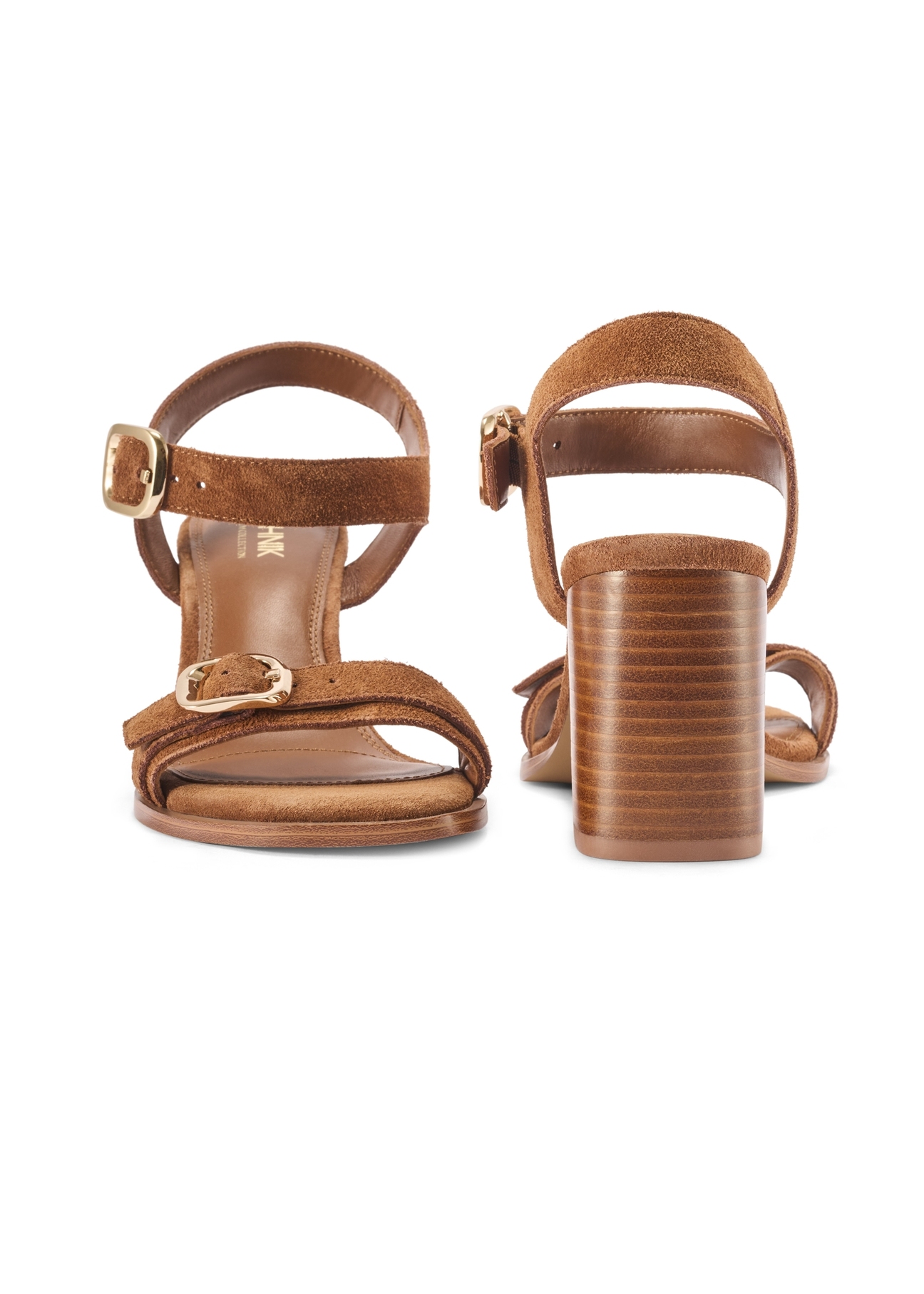 Camel-colored suede sandals BUTYD-1230-1D(W26)