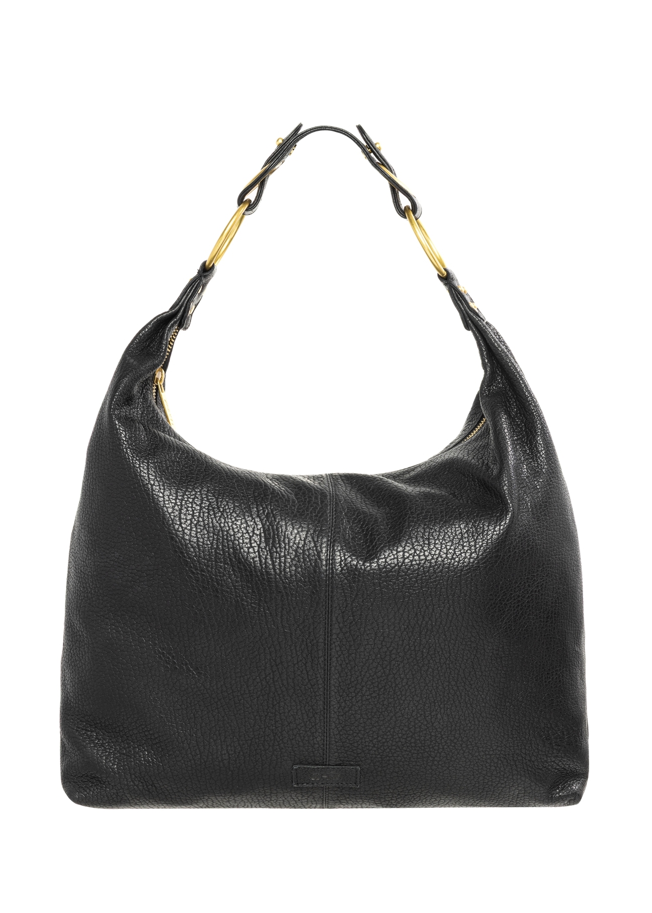 Women's leather shoulder shopper bag TORES-1335-9I(Z26), front product view on white background.