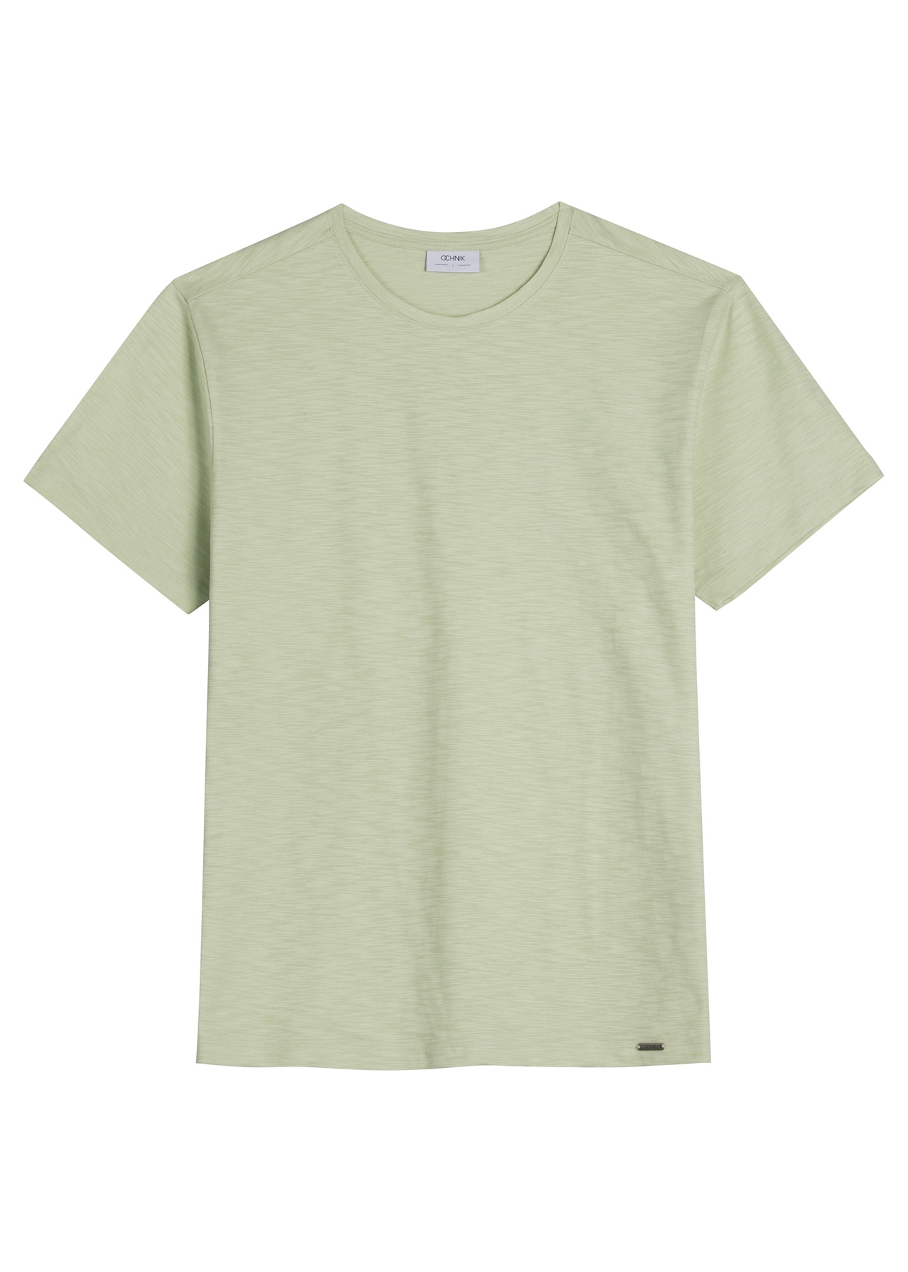 Men's sage cotton T-shirt TSHMT-0149-8F(W26) - front product view, on a white background.