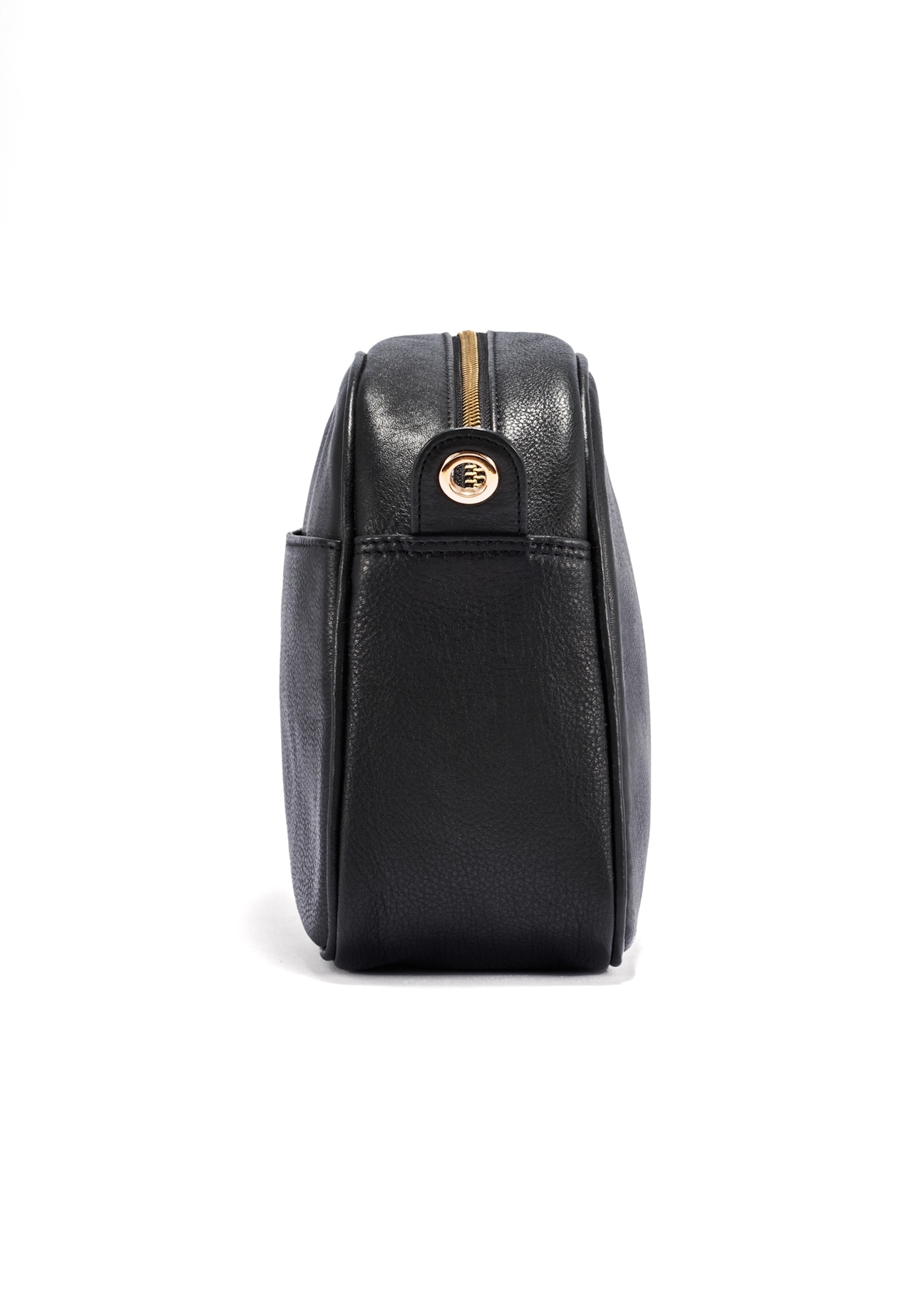 Black leather women's handbag TORES-0806E-99(Z25), side view of the product on a white background.