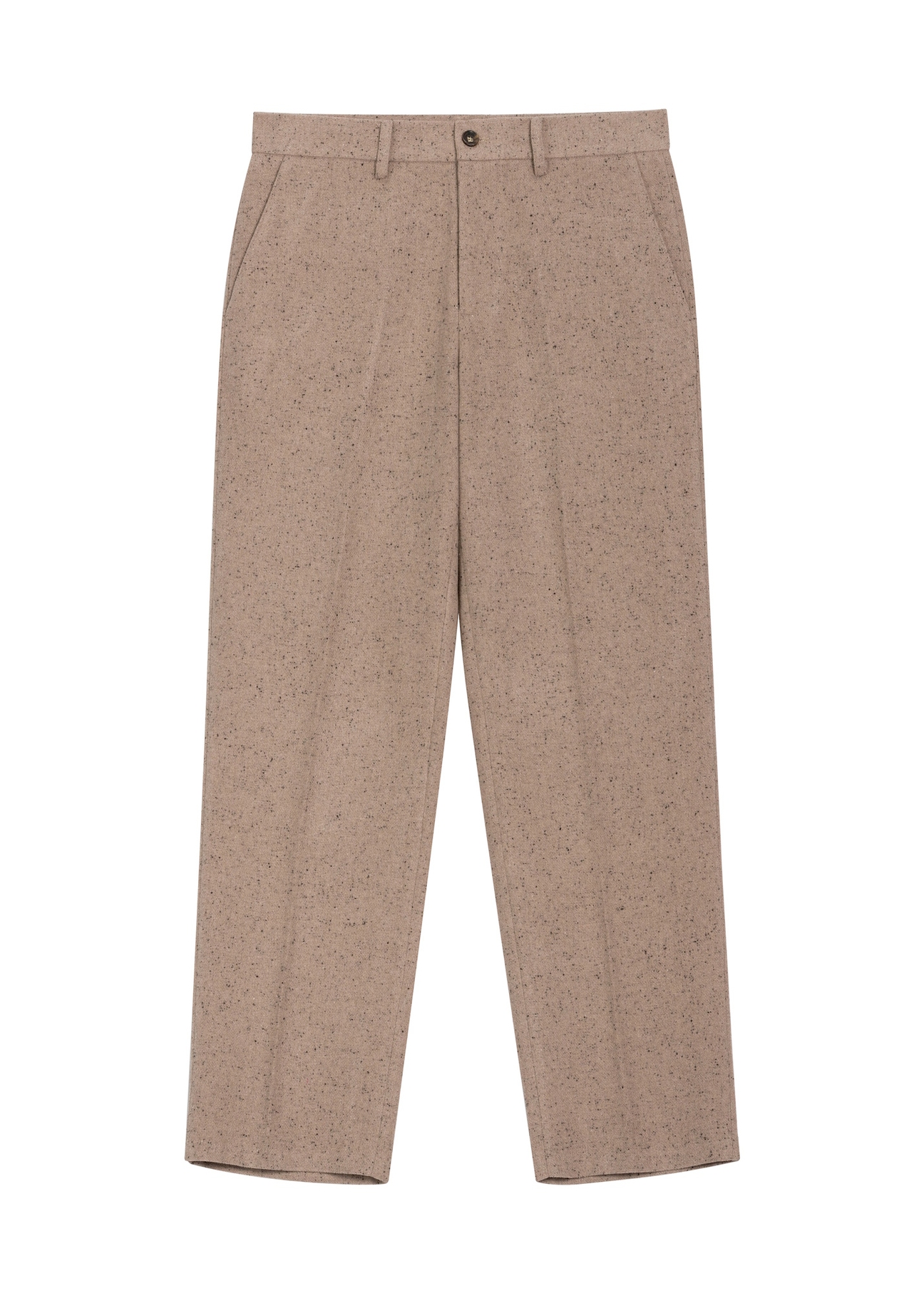 Men's cool beige trousers SPOMT-0131-1K(Z26), front view of the product on a white background.