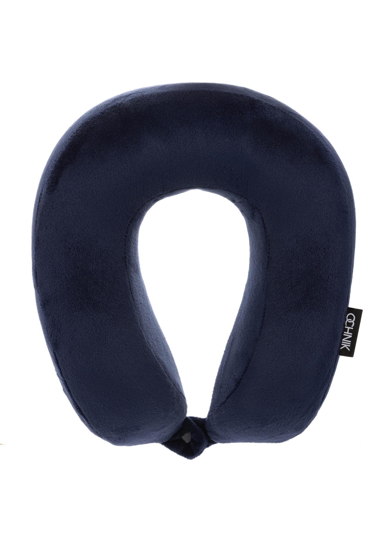 Navy blue soft headrest AW-014-0004-7D(W26), front product view on white background.