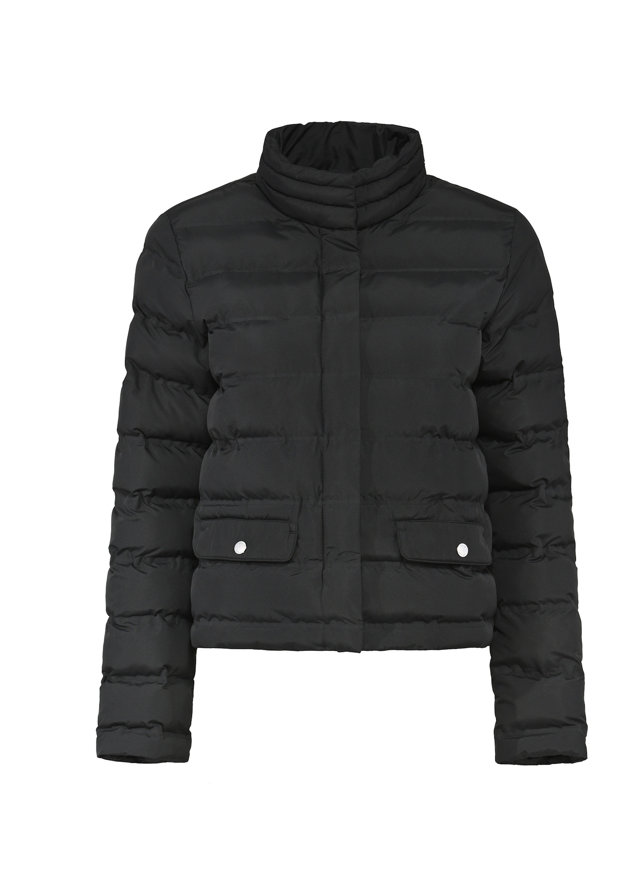 Quilted black women's jacket KURDT-0495-99(Z25)