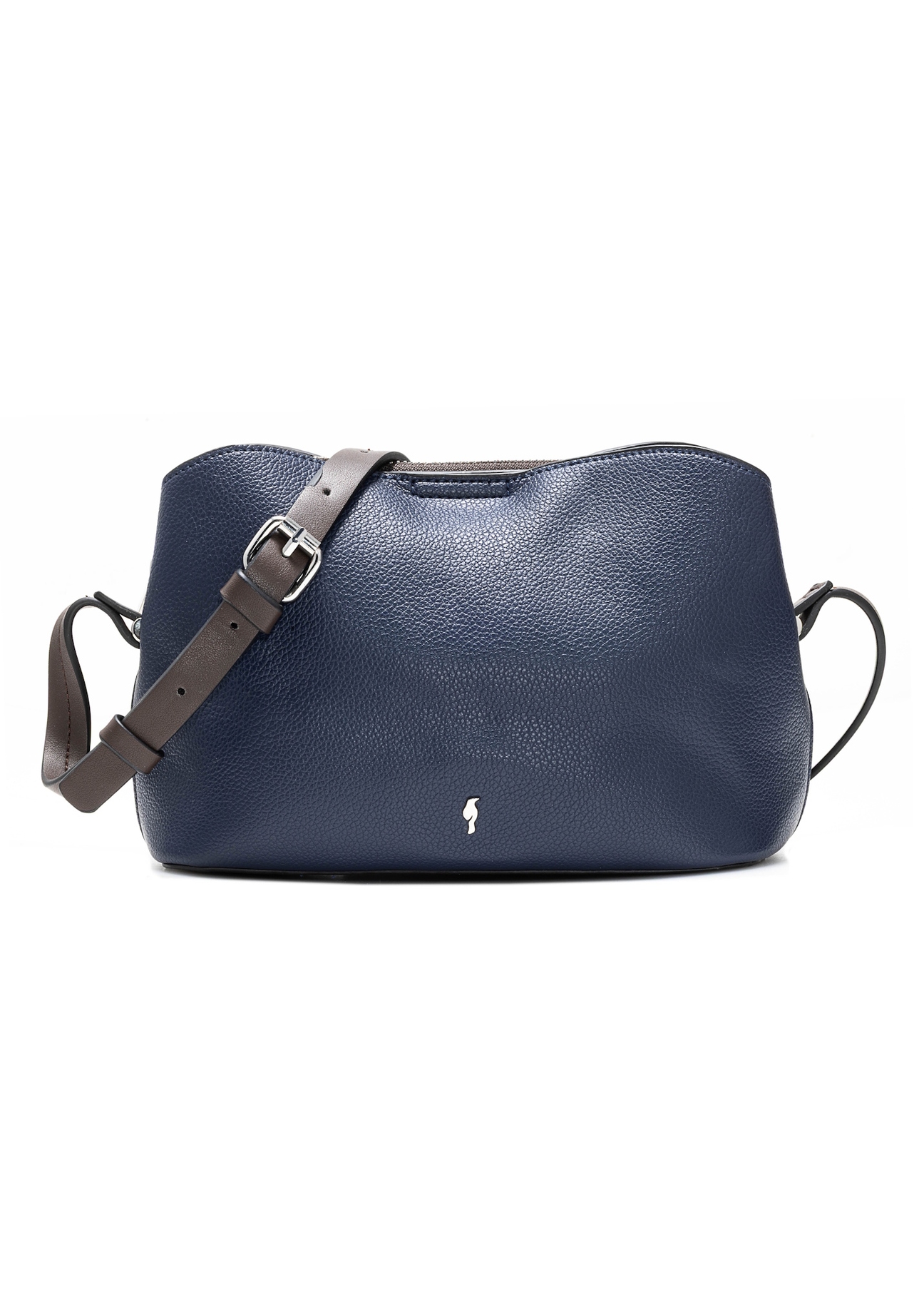 Small women's handbag in navy blue TOREC-0768C-69(Z25), front product view on white background.
